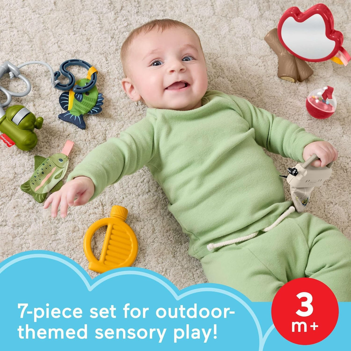 Fisher-Price - Mini Me Moments Camp & Crinkle Set