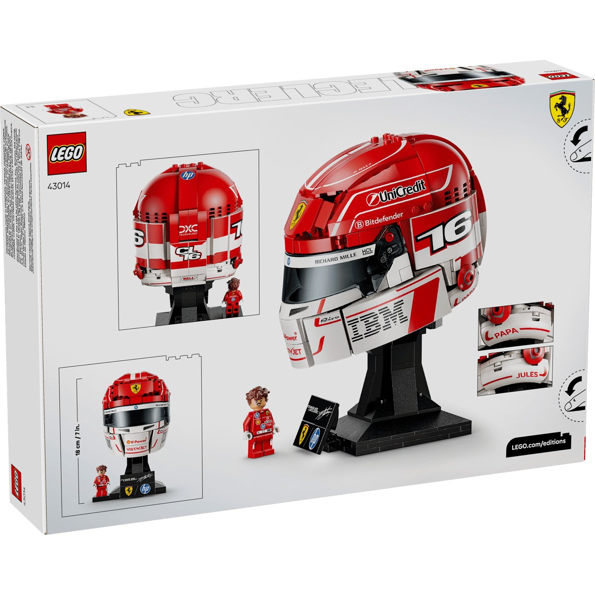 LEGO® 43014 Scuderia Ferrari HP Charles Leclerc Helmet - Editions