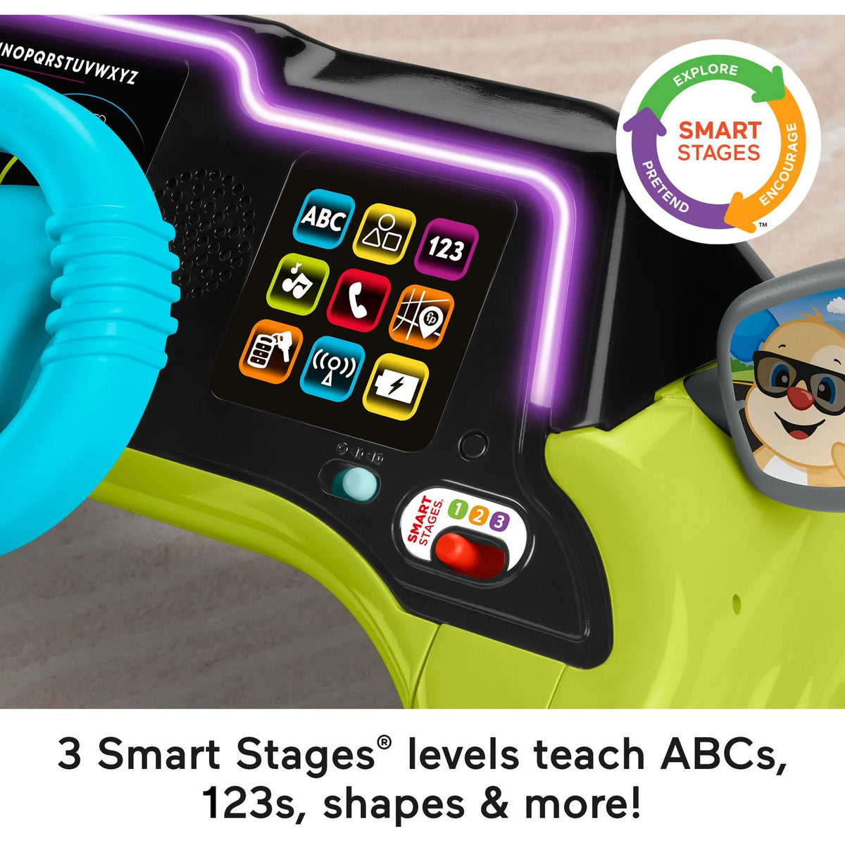 Fisher-Price - Laugh & Learn Sit & Steer Driver Activity Center - Mattel