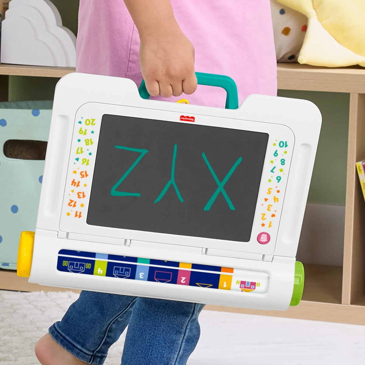 Fisher-Price - Learn & Doodle Desk Mess-Free Writing & Drawing Tablet With LCD Screen - Mattel