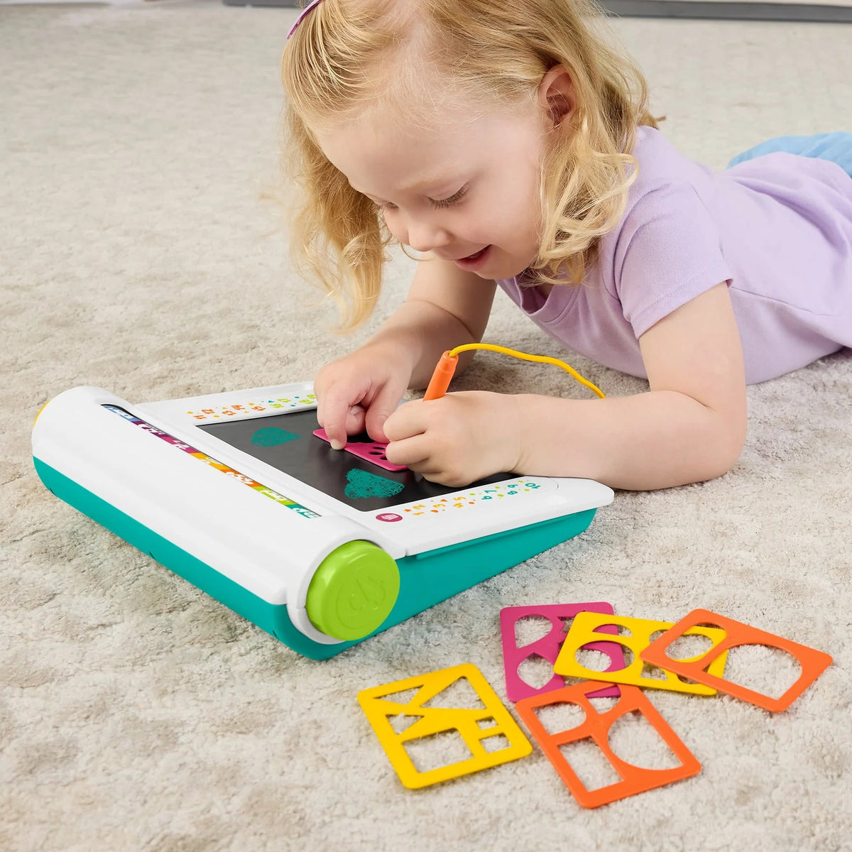 Fisher-Price - Learn & Doodle Desk Mess-Free Writing & Drawing Tablet With LCD Screen - Mattel