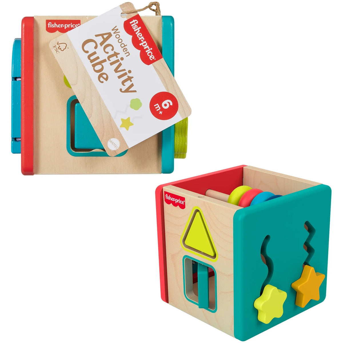 Fisher-Price - Wooden Activity Cube
