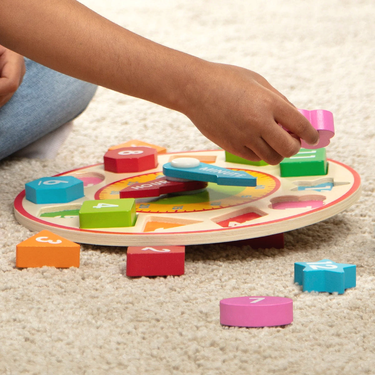 Melissa & Doug - Wooden Shape Sorting Clock