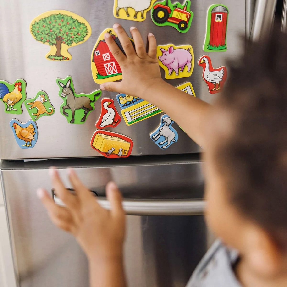 Melissa & Doug - Wooden Farm Magnets 20 Pieces