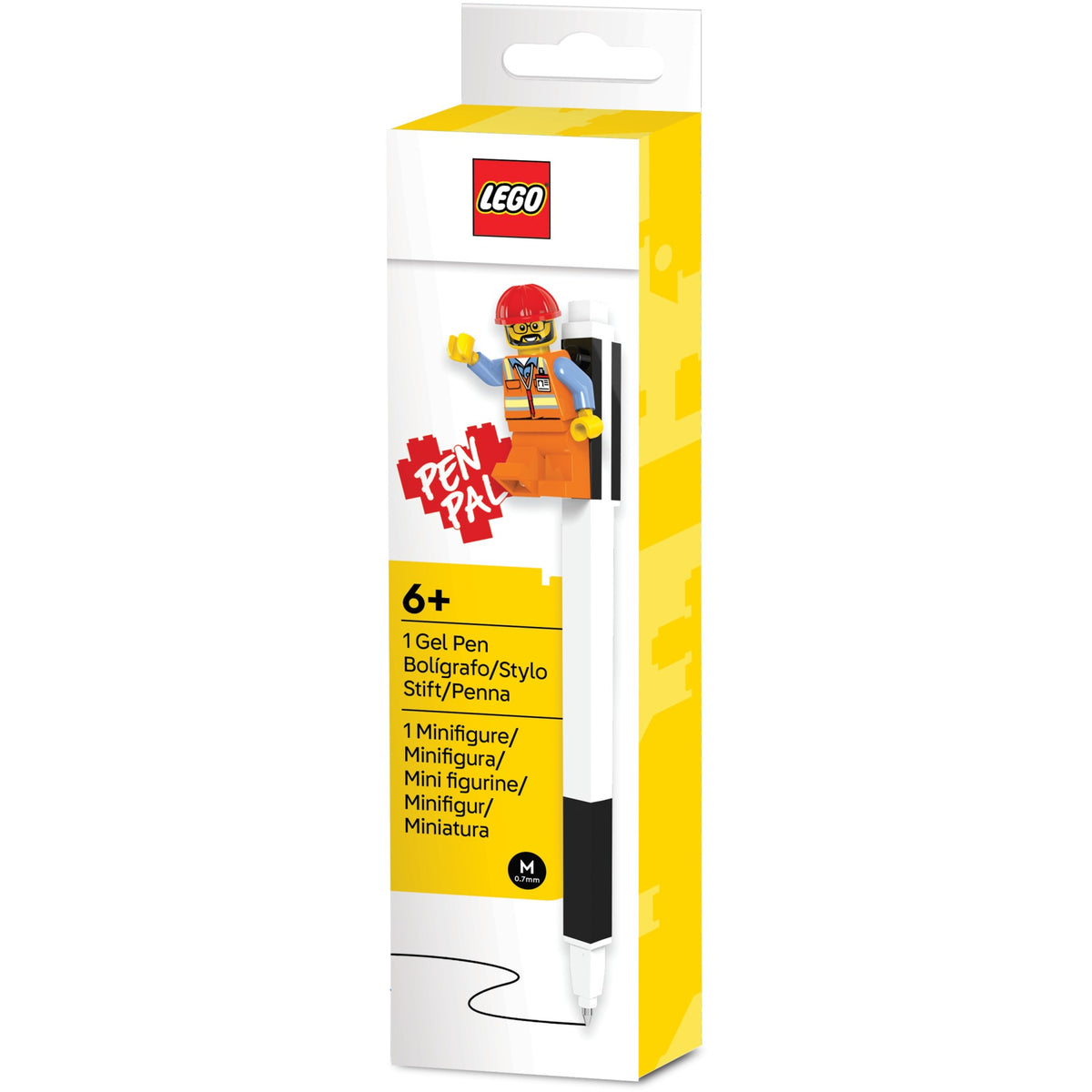 LEGO® - Pen Pal Gel Pen with Minifigure Medium 0.7mm - Black