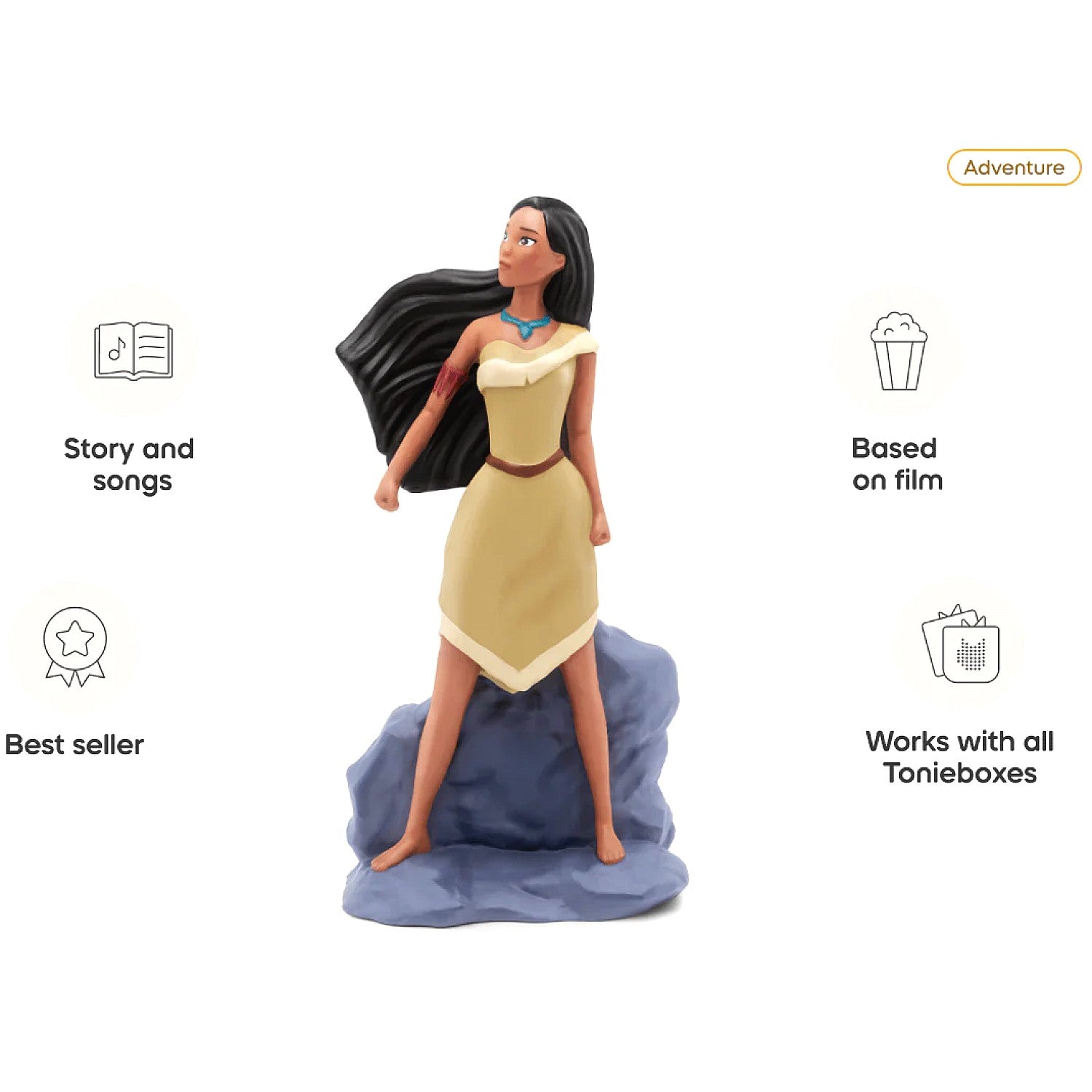 Tonies - Disney Princess Pocahontas Tonie Audio Character (Toniebox not Included)