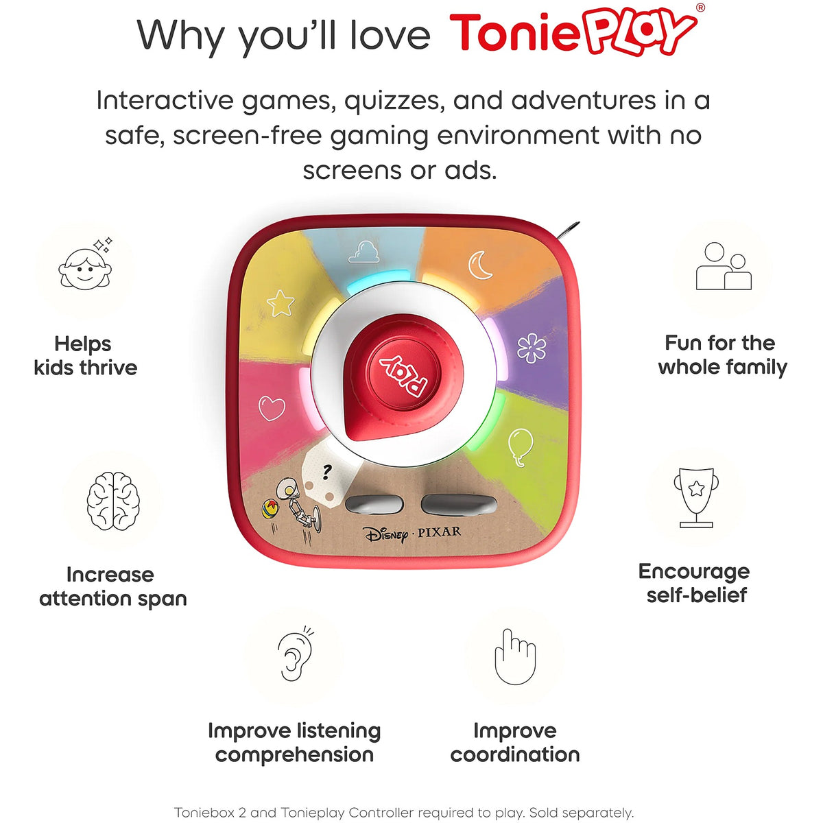 Tonies - Tonieplay Disney Pixar: Scene Searchers (Toniebox not Included)