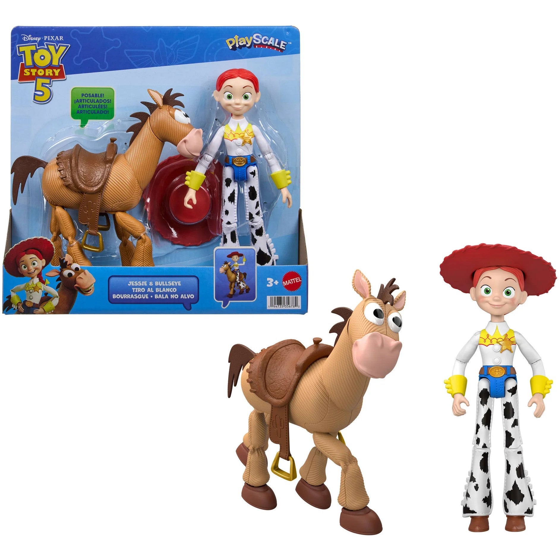 Disney Pixar - Toy Story 5 Jessie & Bullseye Figure 2 Pack - Mattel