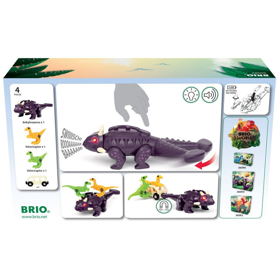BRIO World - Dinosaur Attack Set 4 Pieces