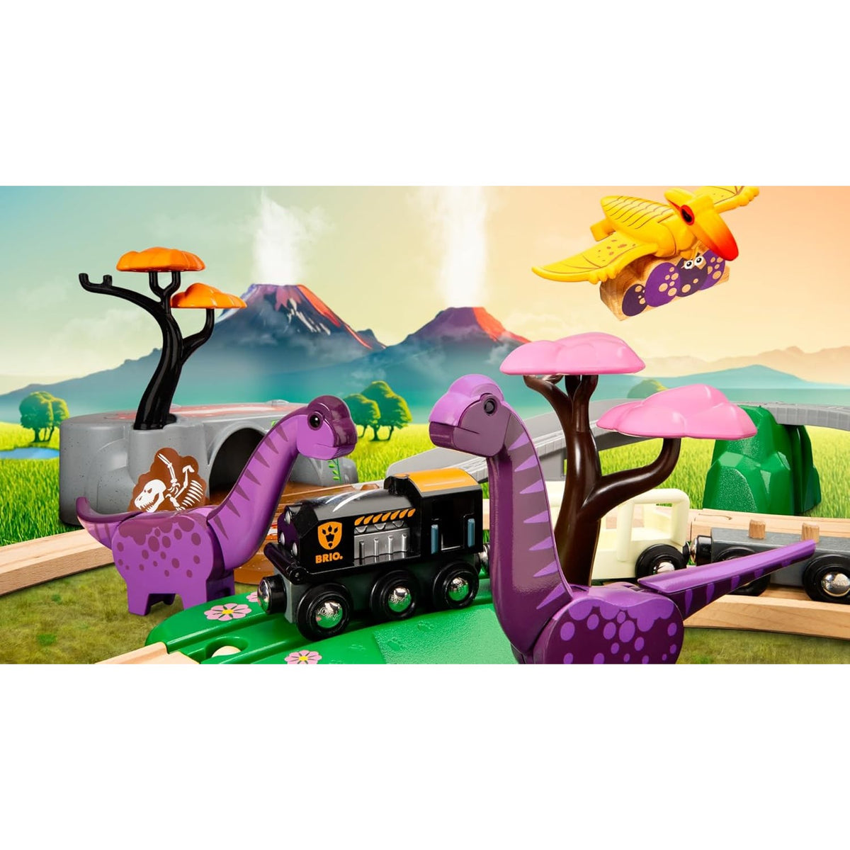 BRIO World - Train Set Dinosaur Adventure Set 21 Pieces
