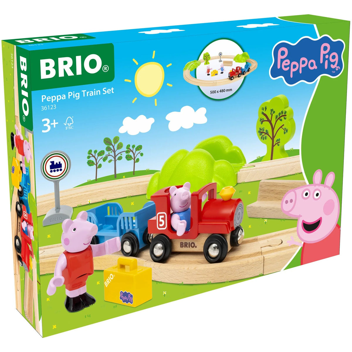 BRIO World - Peppa Pig Train Set 18 Pieces