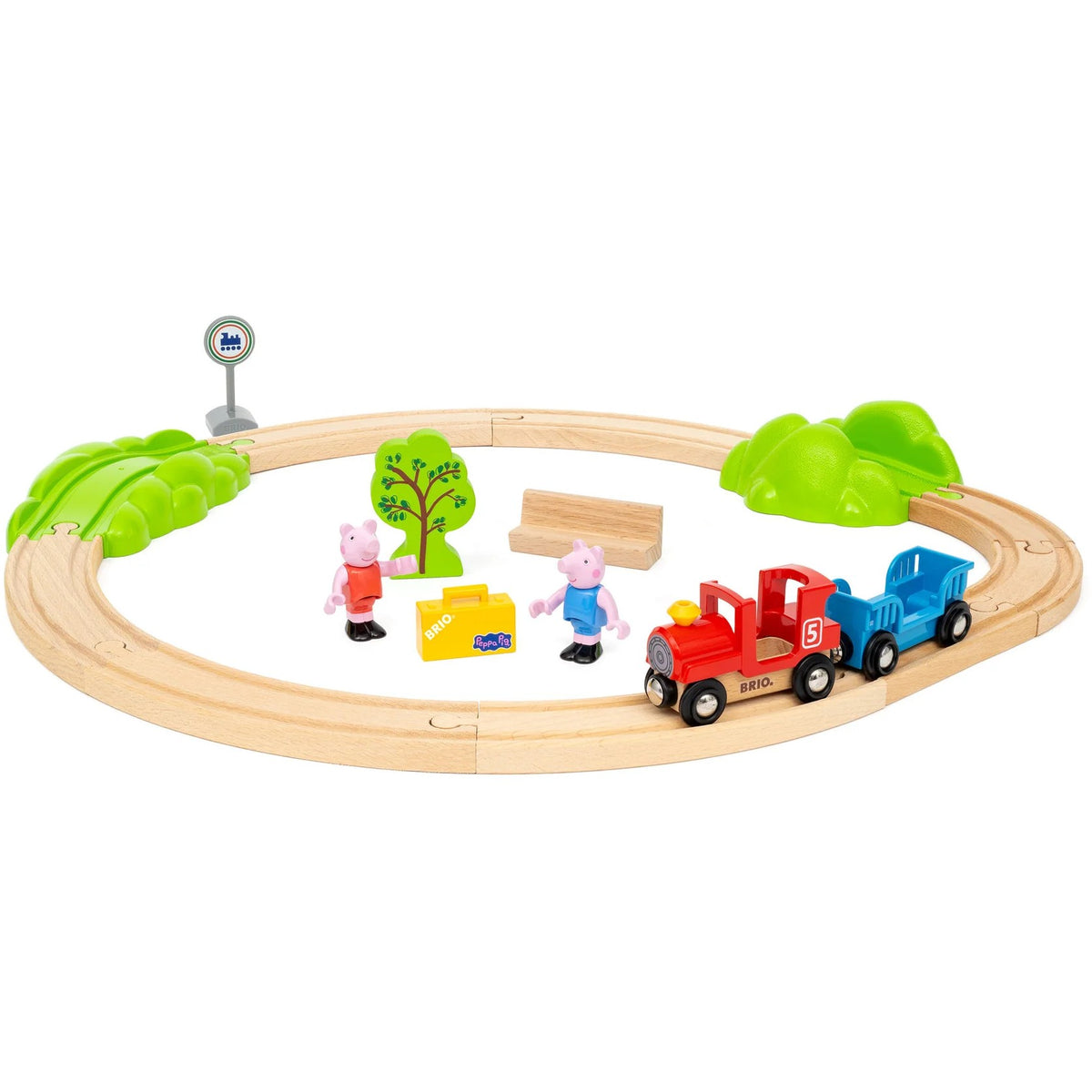 BRIO World - Peppa Pig Train Set 18 Pieces