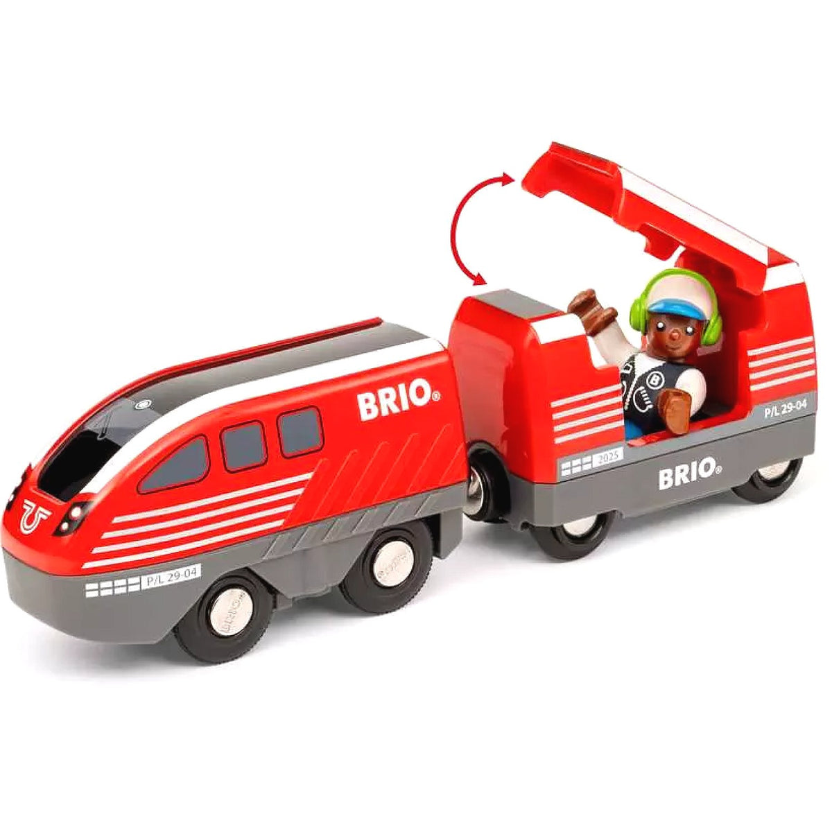 BRIO World - Pull Back Train Set 28 Pieces