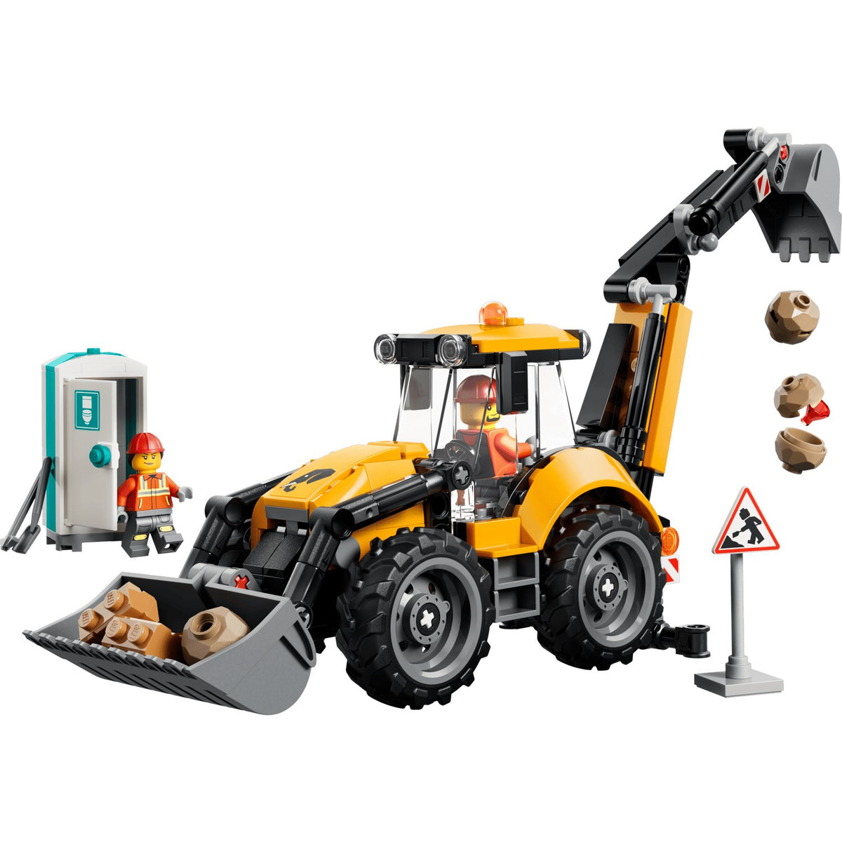 LEGO® 60480 Yellow Backhoe Loader - City