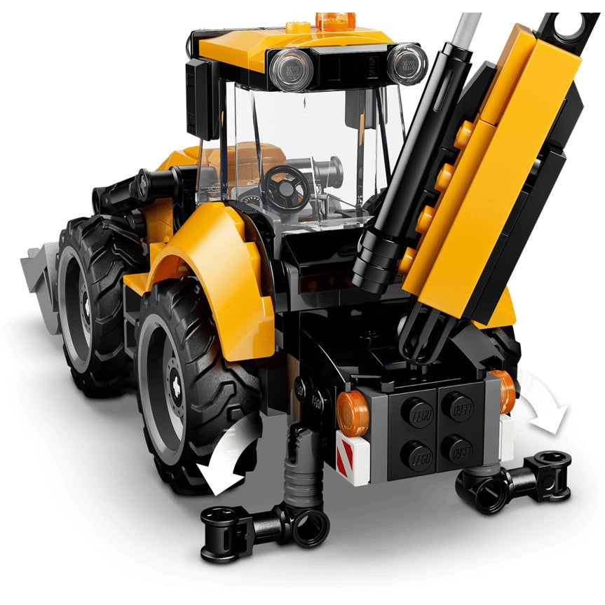 LEGO® 60480 Yellow Backhoe Loader - City