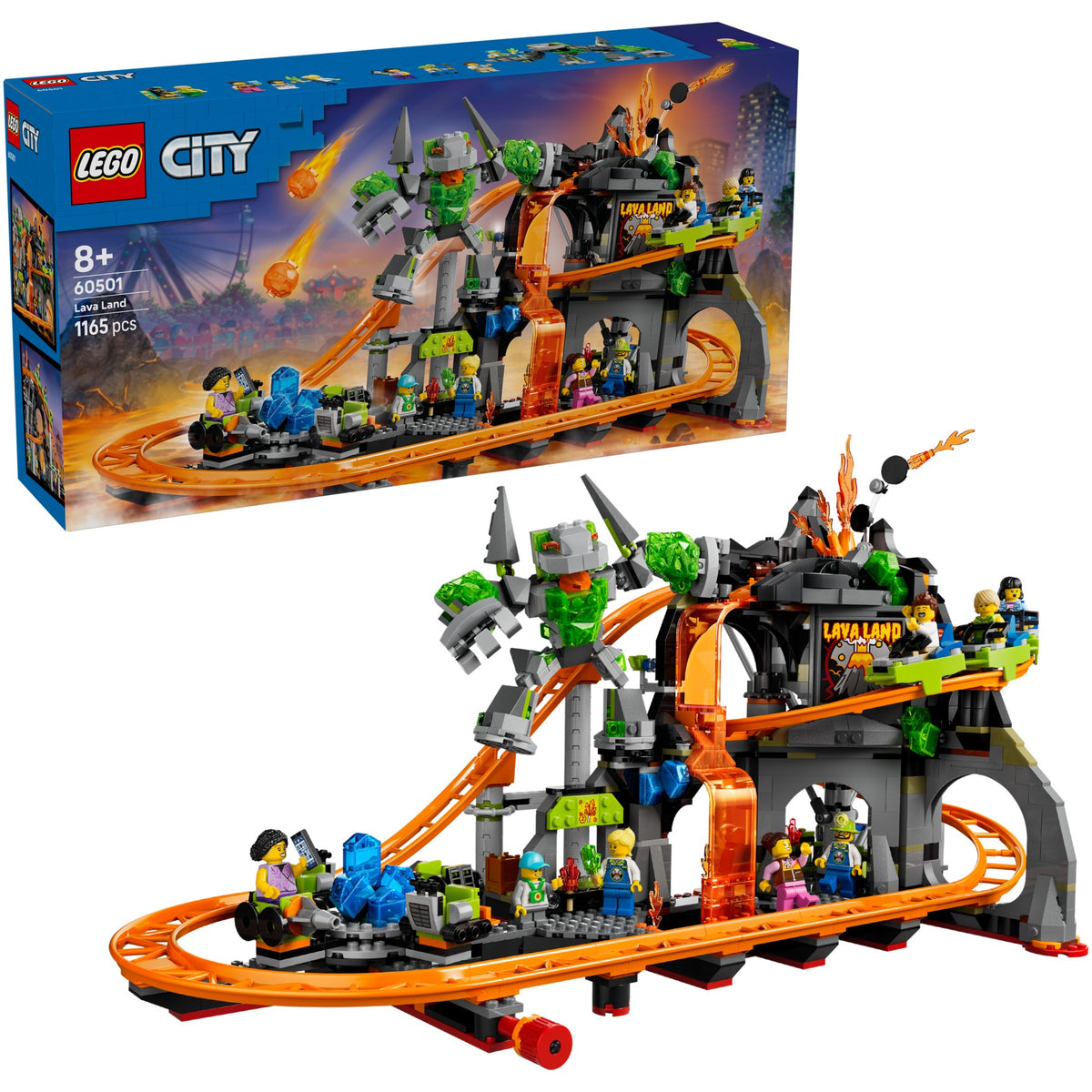 LEGO® 60501 Lava Land Roller Coaster Park - City