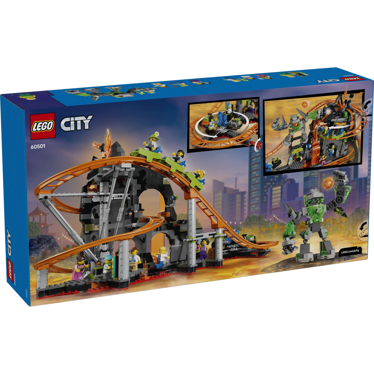 LEGO® 60501 Lava Land Roller Coaster Park - City