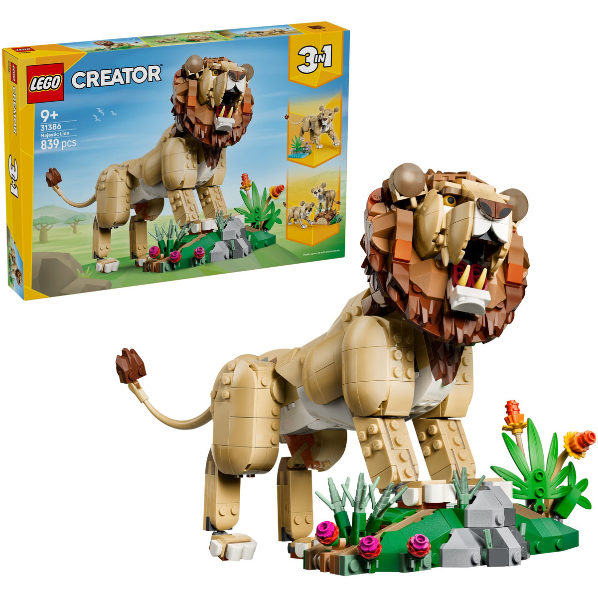 LEGO® 31386 Wild Animals: Majestic Lion - Creator 3-in-1