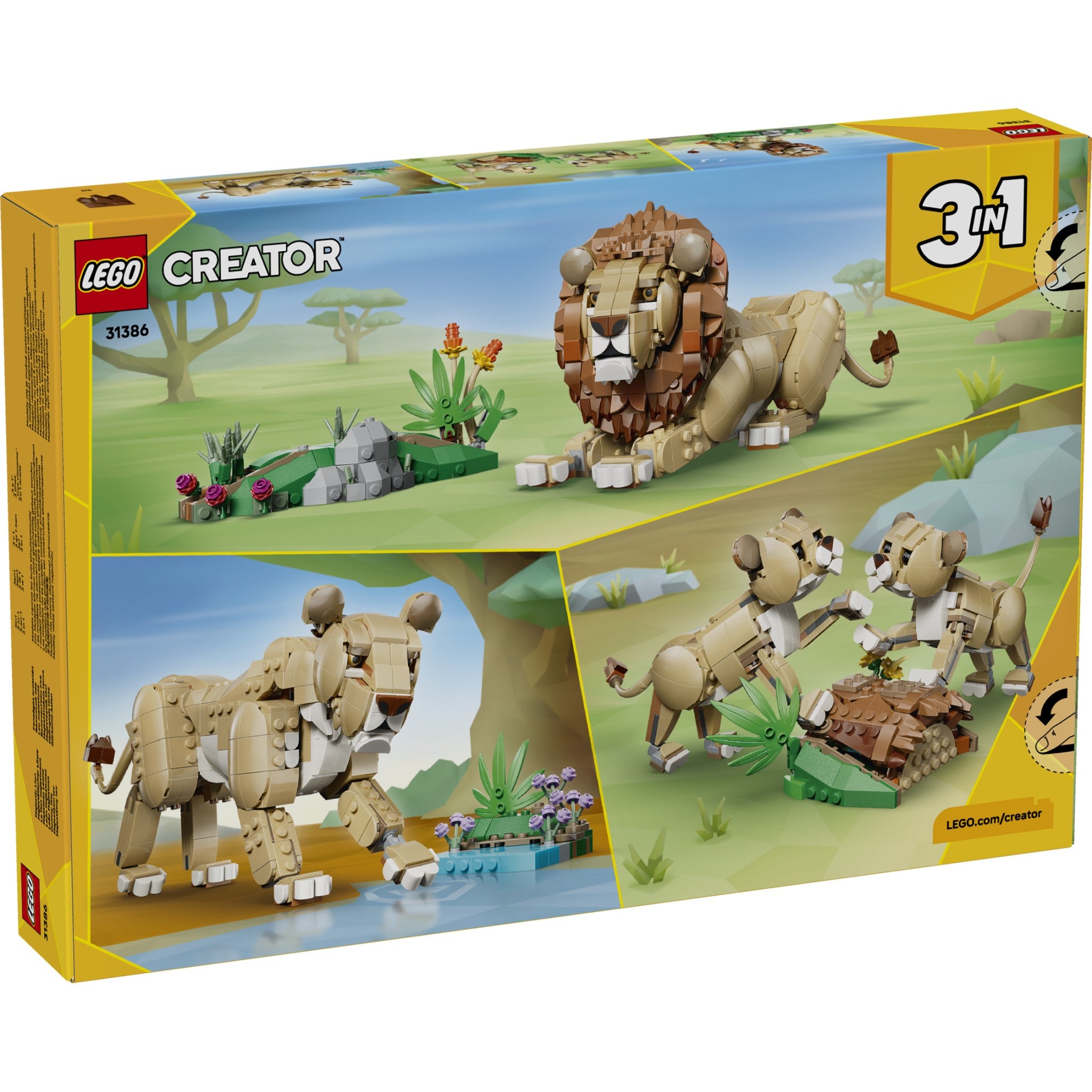 LEGO® 31386 Wild Animals: Majestic Lion - Creator 3-in-1