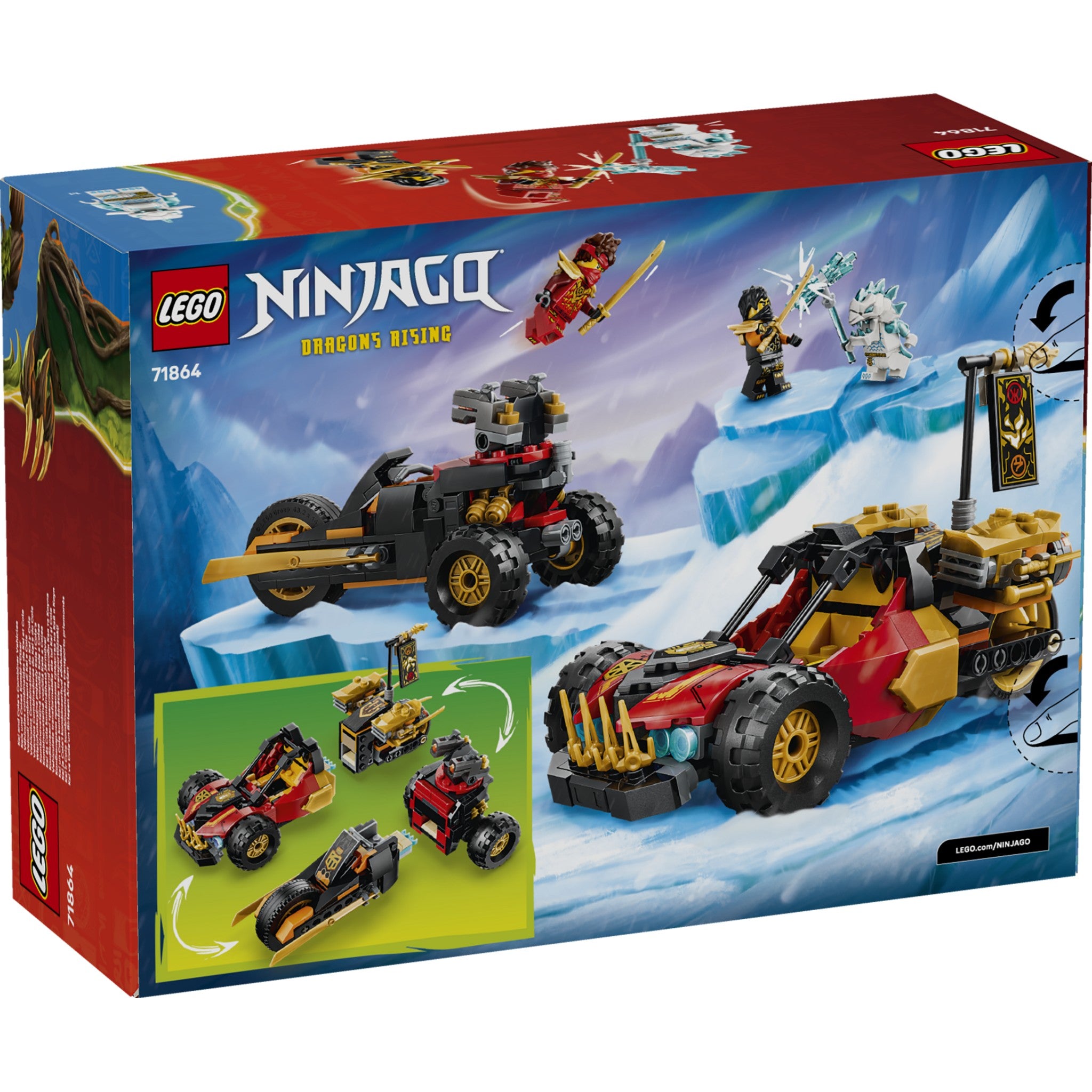 LEGO® 71864 Kai and Cole's Combiner Vehicles - NINJAGO®