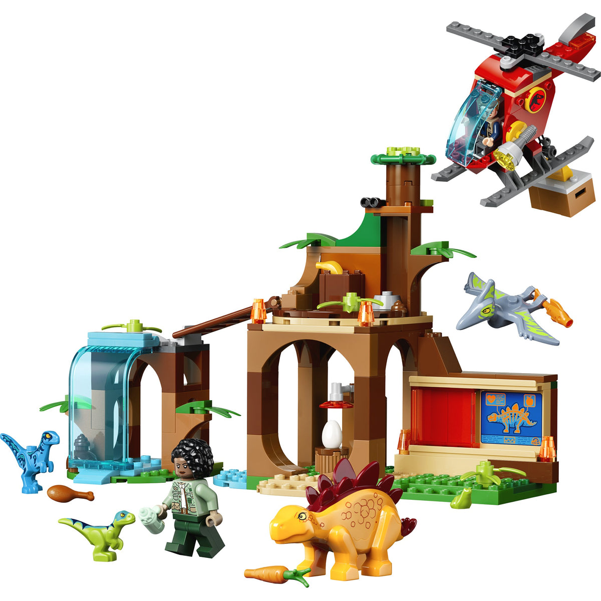LEGO® 77981 Velociraptor Stegosaurus & Pteranodon Rescue - Jurassic World™ 4+