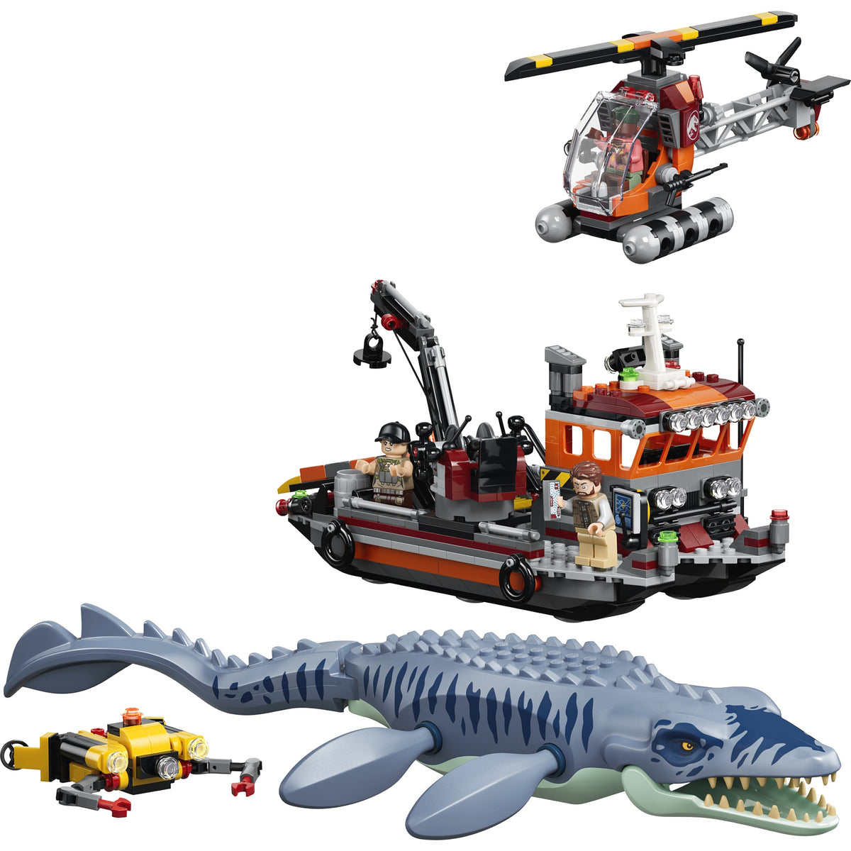 LEGO® 77983 Mosasaurus Dinosaur Boat Attack - Jurassic World™