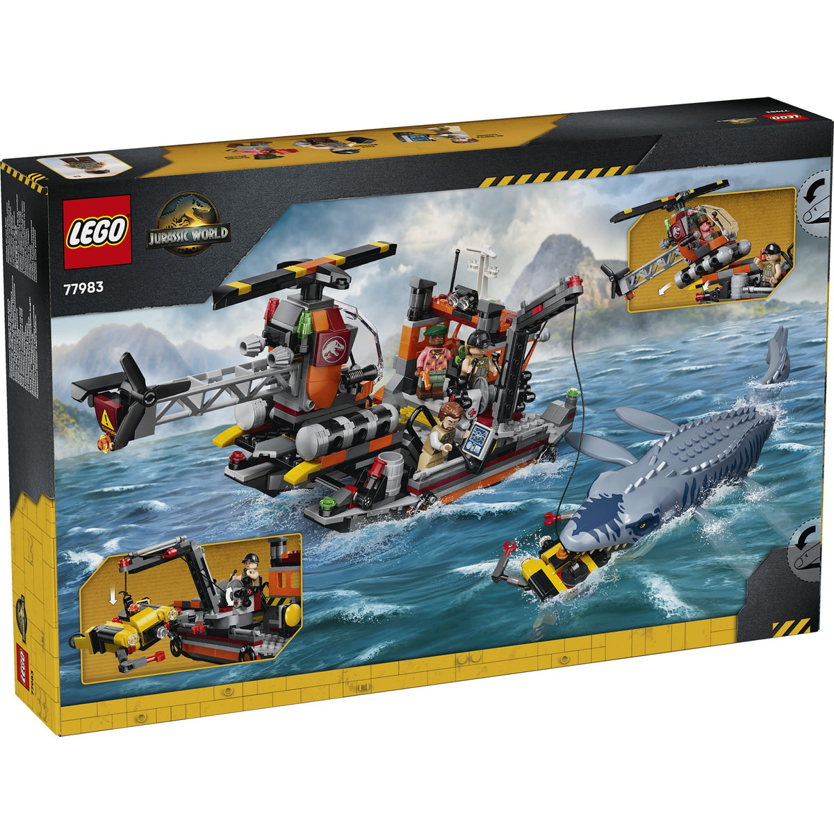 LEGO® 77983 Mosasaurus Dinosaur Boat Attack - Jurassic World™