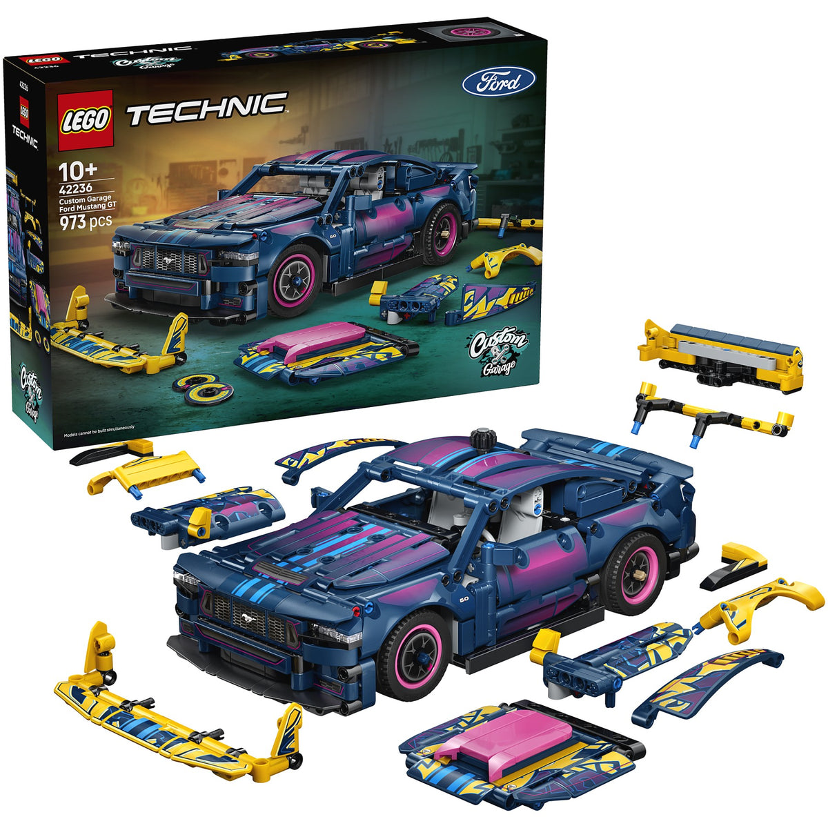 LEGO® 42236 Custom Garage Ford Mustang GT Car - Technic