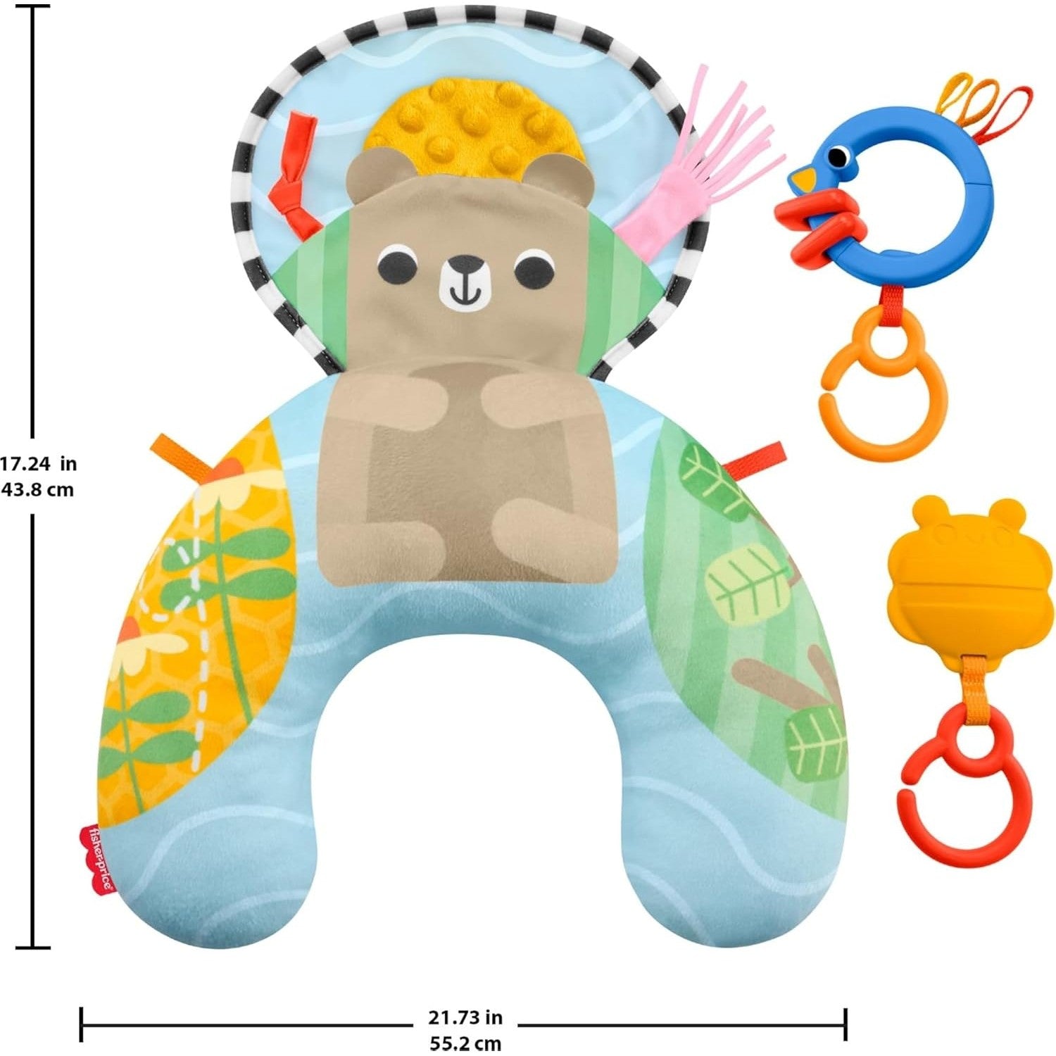 Fisher-Price - Baby Toy Sensory Adventures Tummy Wedge - Mattel