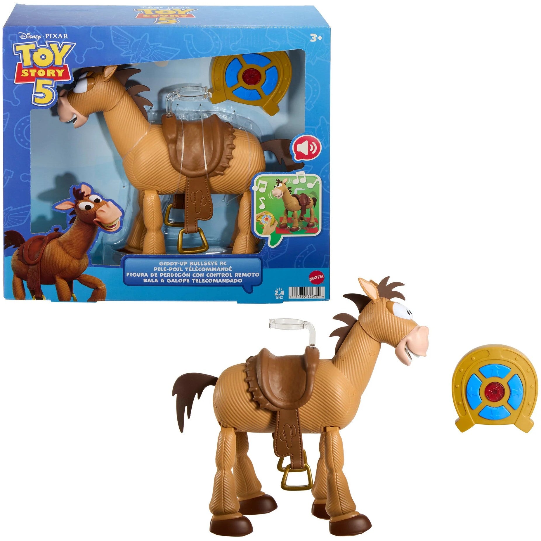 Disney Pixar - Toy Story 5 Giddy-Up Bullseye RC 12-Inch Scale Remote Controlled With Sounds