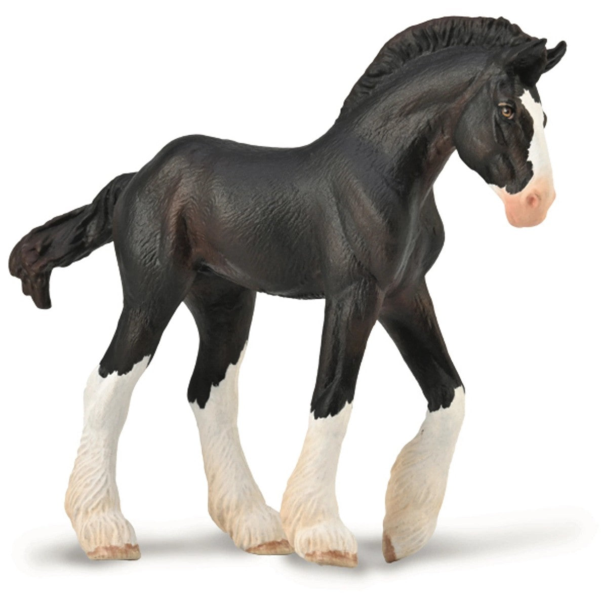 CollectA - Clydesdale Foal Black Animal Figurine 88982