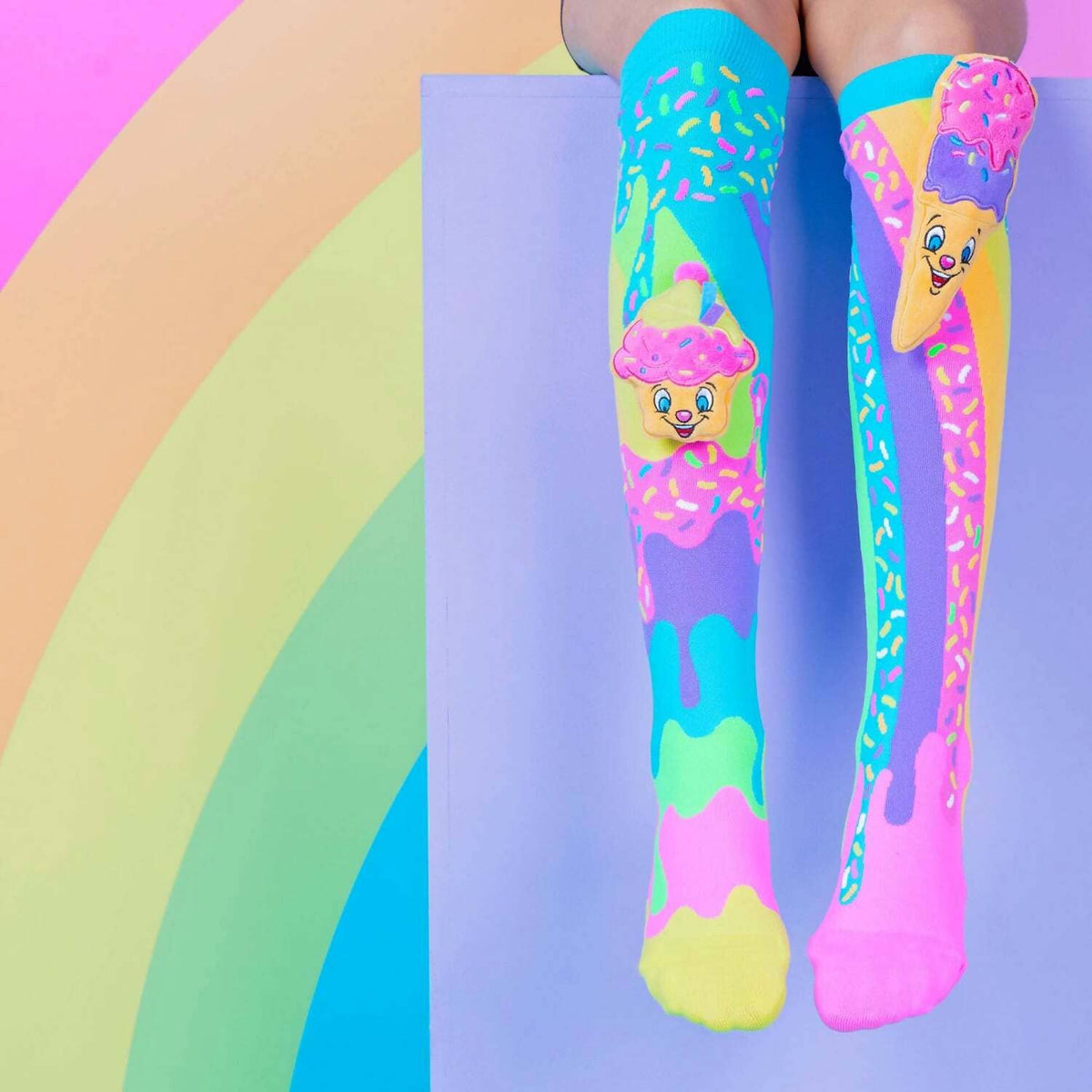 Madmia - Ice Cream & Cupcake Socks Kids & Adults Age 6y+
