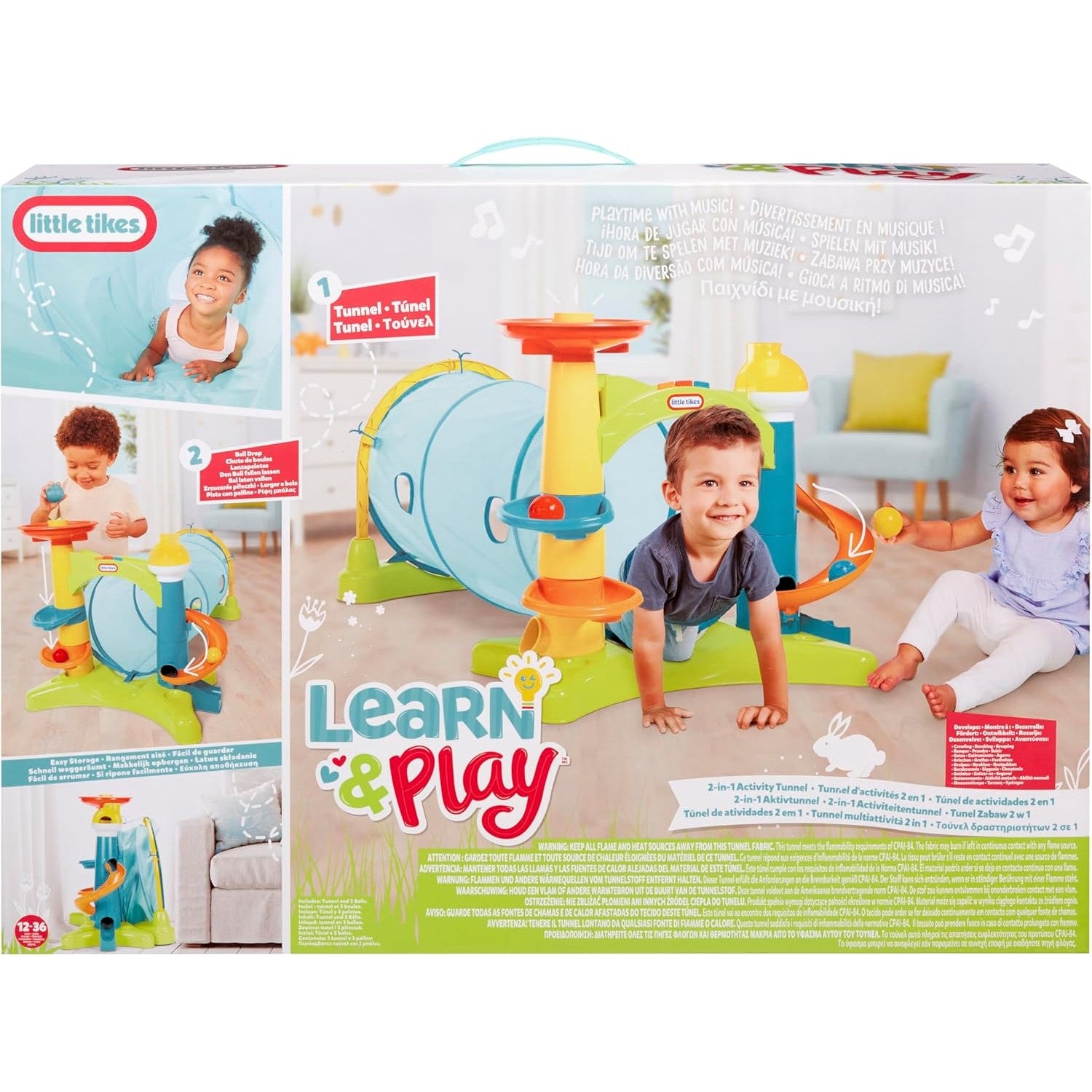 Little Tikes - Learn & Play 2-in-1 Activity Tunnel