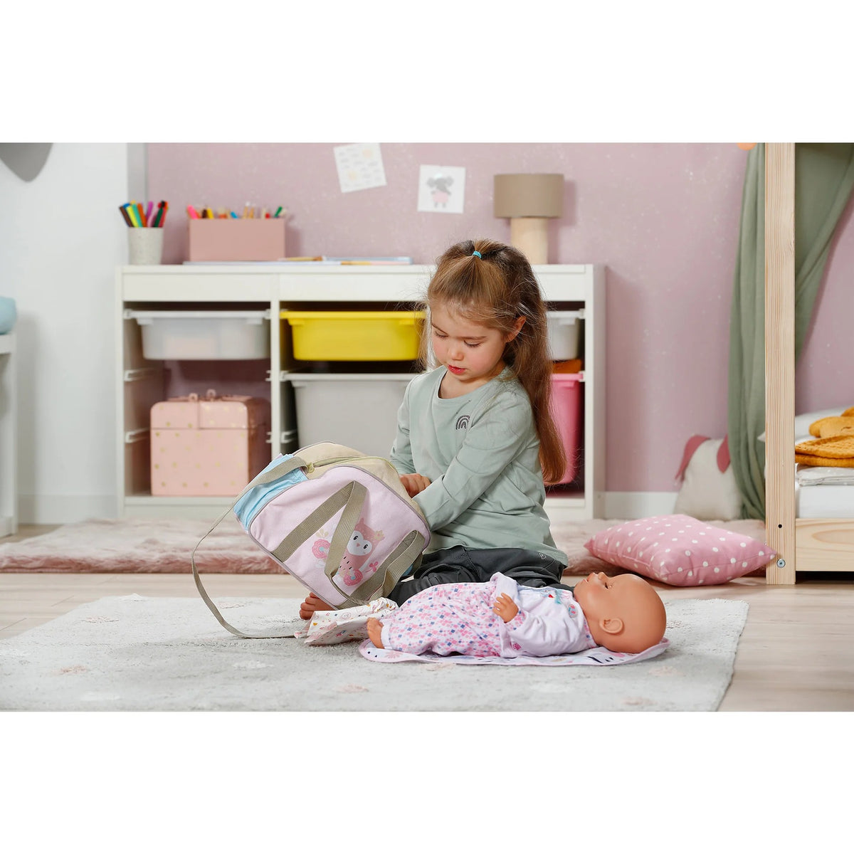 BABY born - Flower Changing Bag Doll Accessory Set