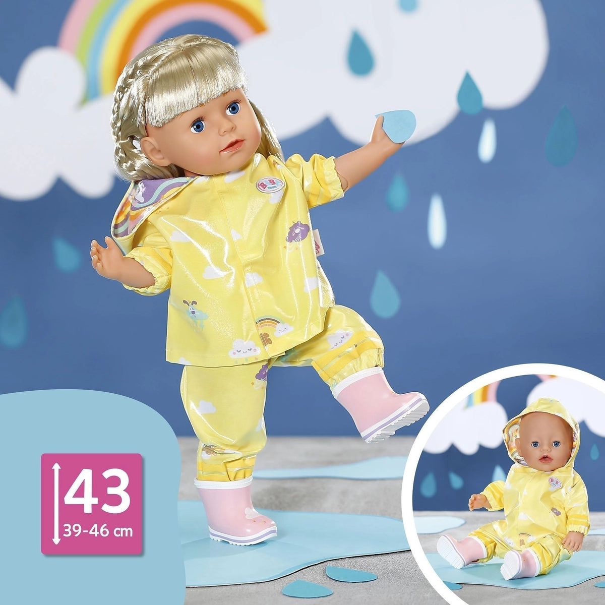BABY born - Deluxe Rain Doll Set 43cm