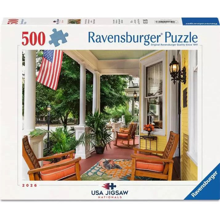 Ravensburger - USA Jigsaw Nationals Front Porch Days Jigsaw Puzzle 500 Pieces