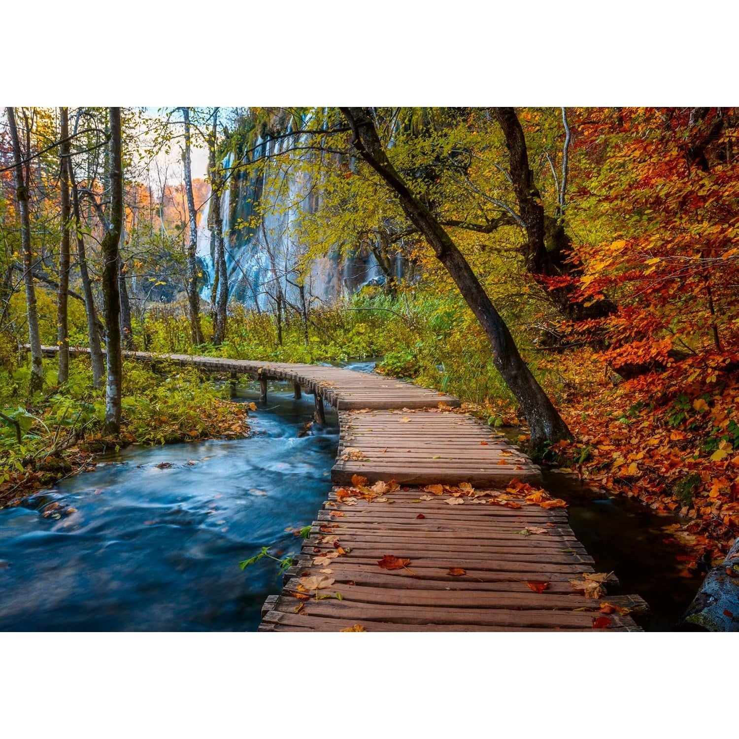Ravensburger - Beautiful Walkways Autumnal Wooden Trail Jigsaw Puzzle 1000 Pieces