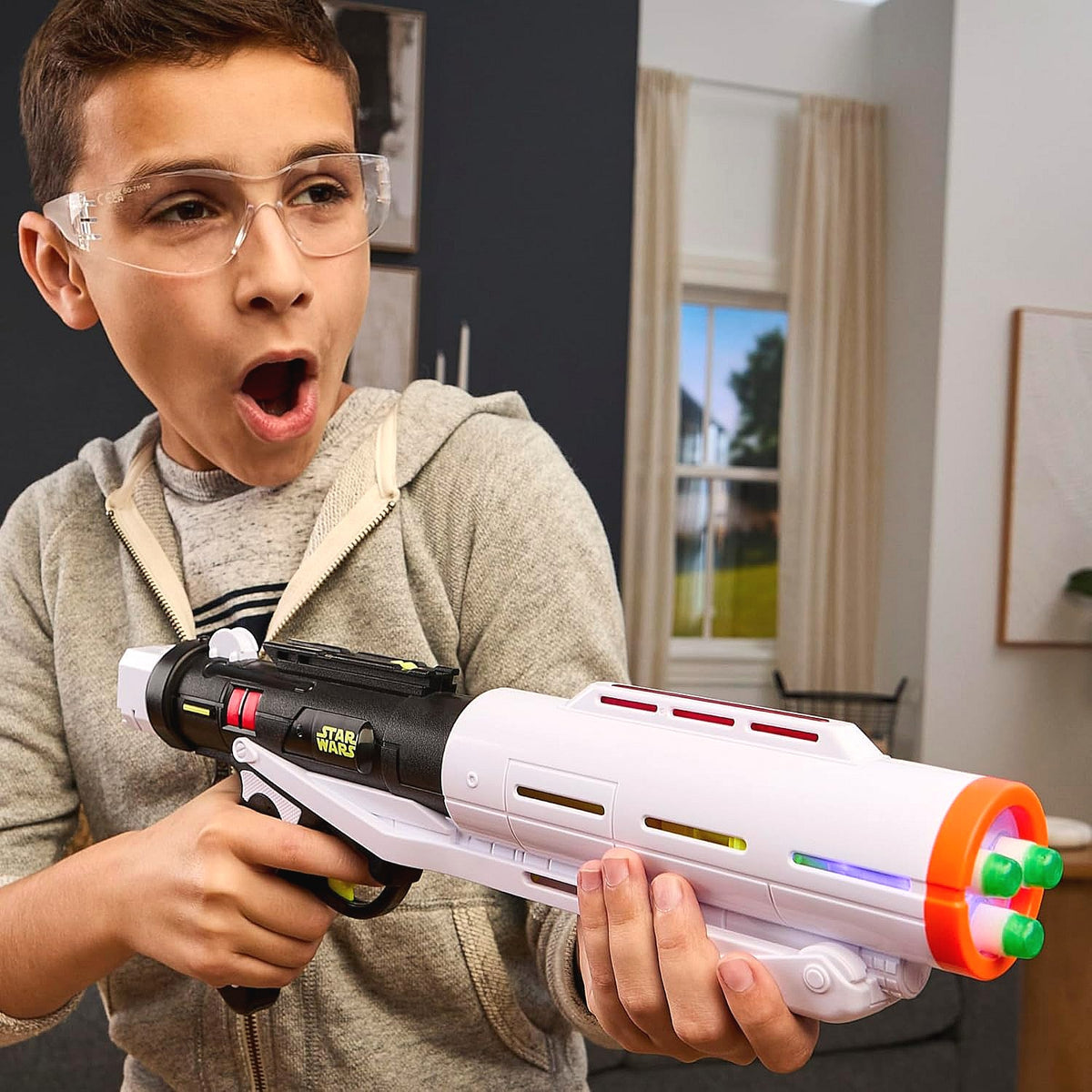 Nerf - GlowStrike Star Wars Stormtrooper Triple Strike Blaster - Hasbro