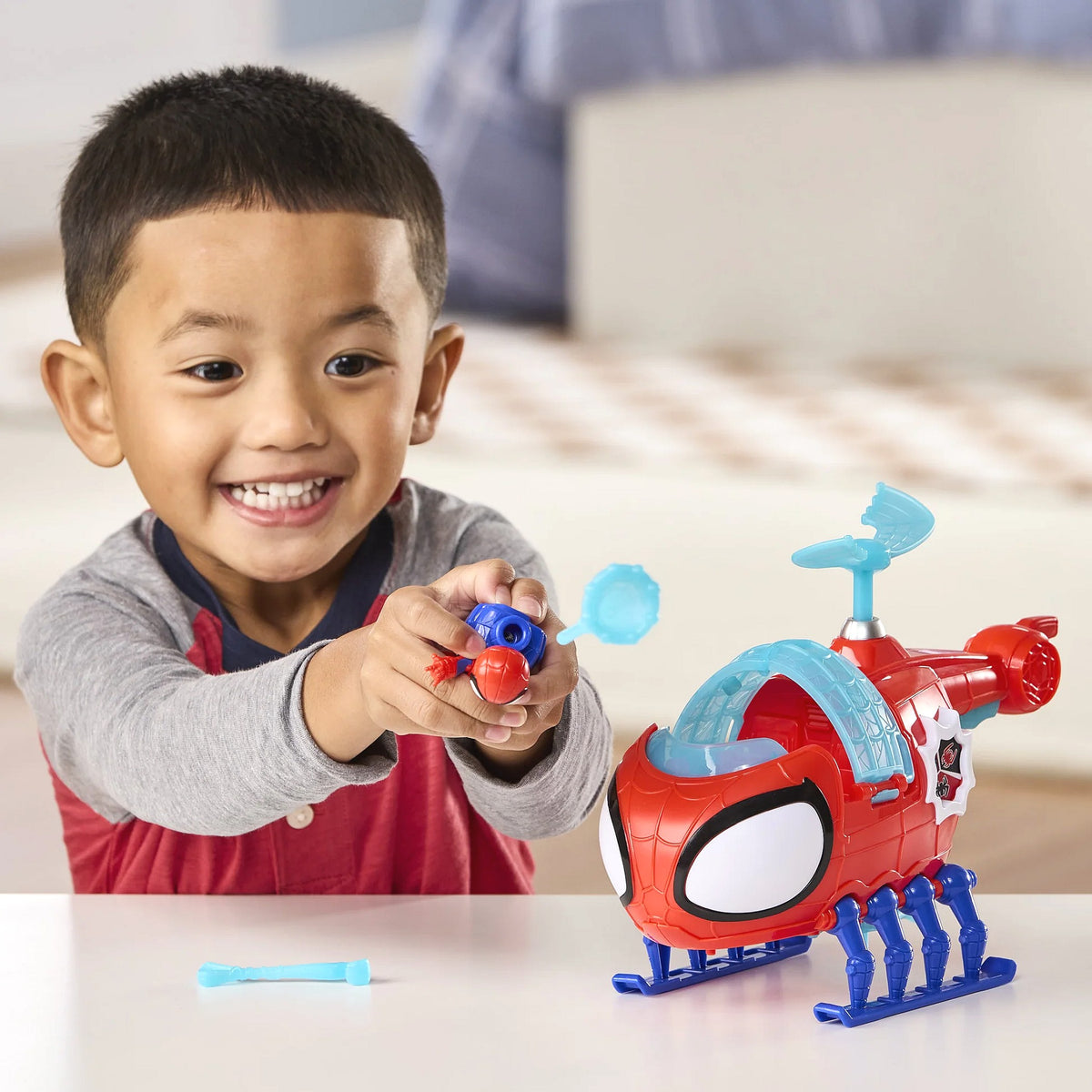 Marvel - Spidey and His Amazing Friends Team Spidey Spidey Copter Vehicle & Figure - Hasbro