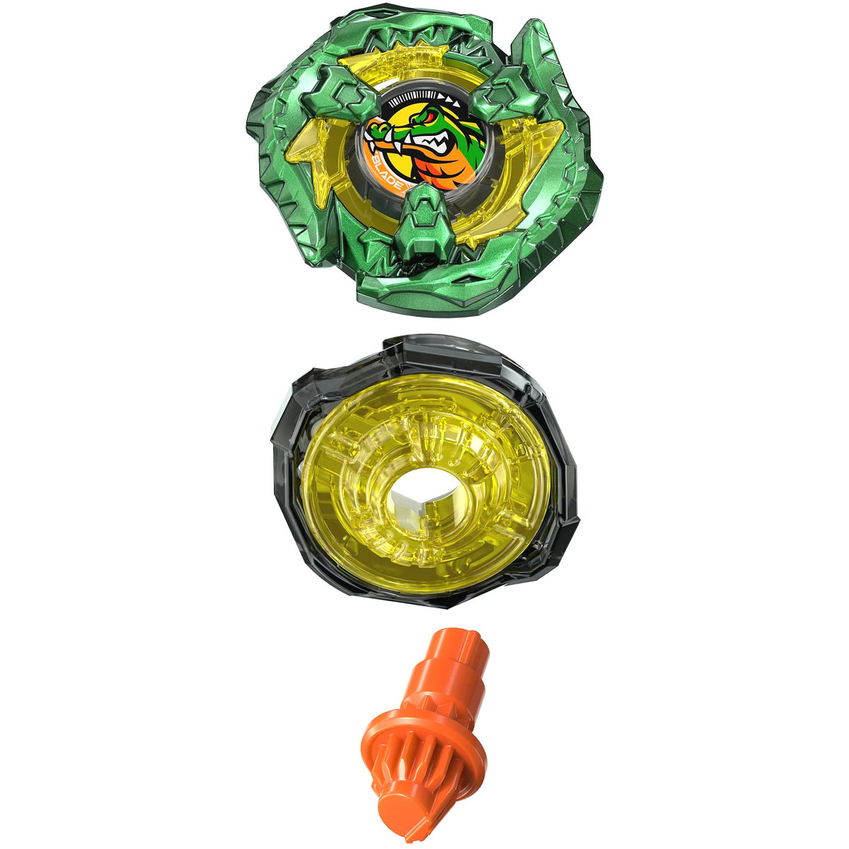 BEYBLADE X - Bite Croc 2-60Q Deluxe String Launcher & Custom Grip Set - Hasbro
