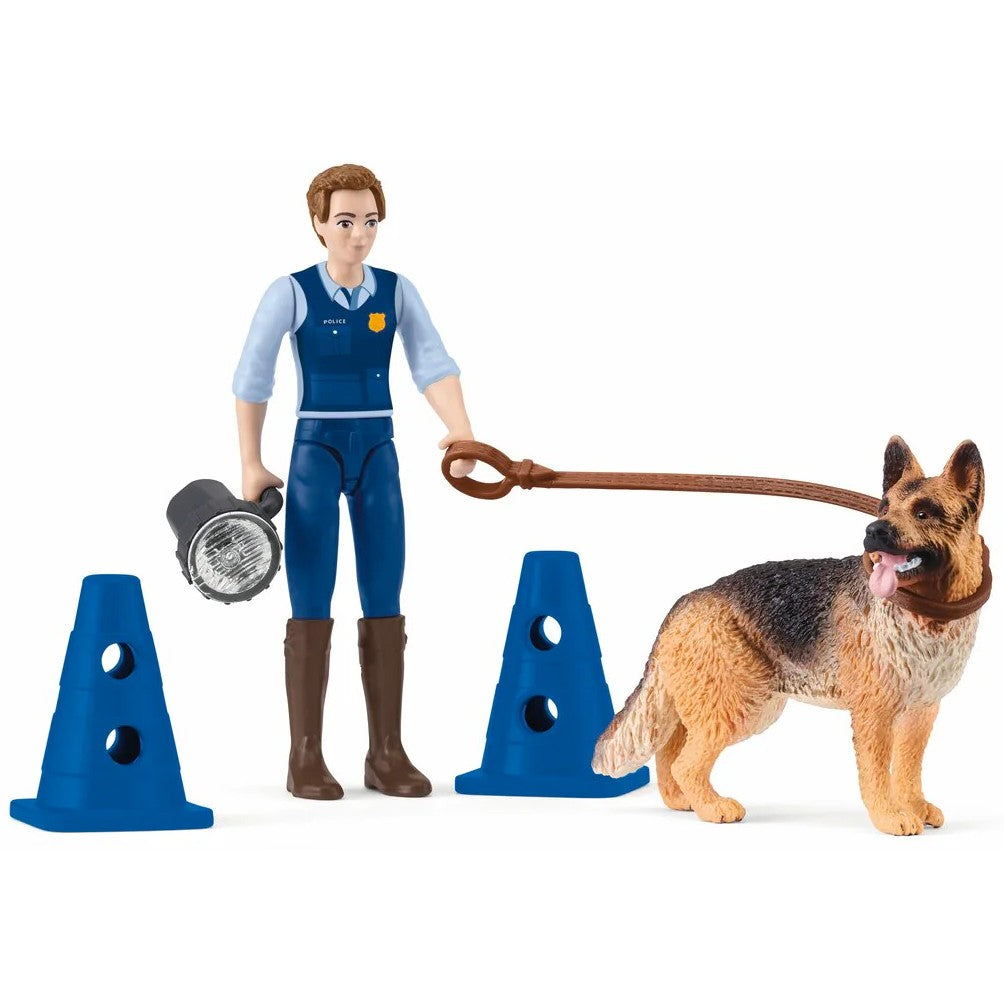 Schleich - Police & German Shepherd Operation Pocket Playset