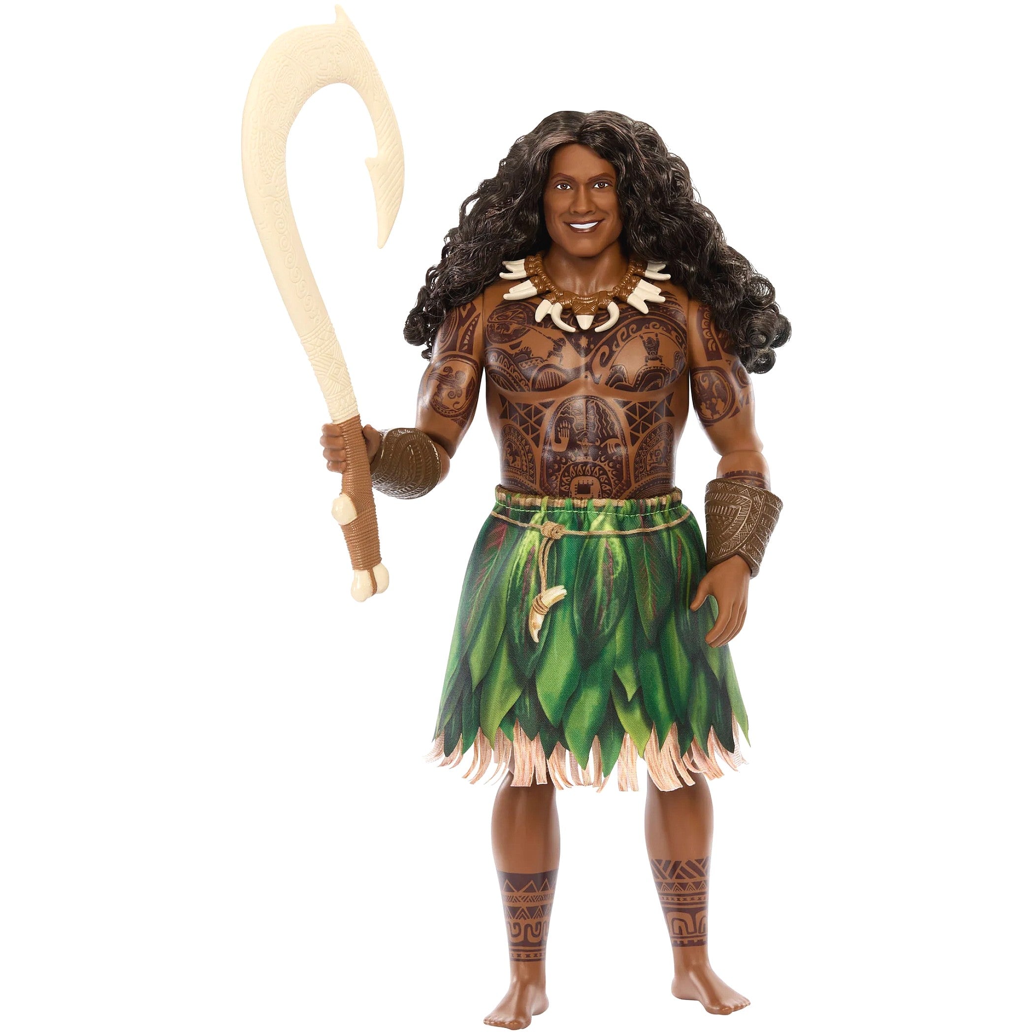 Disney - Moana Maui Doll with Removable Fashion & 4 Accessories Inspired by Live Action Movie - Mattel