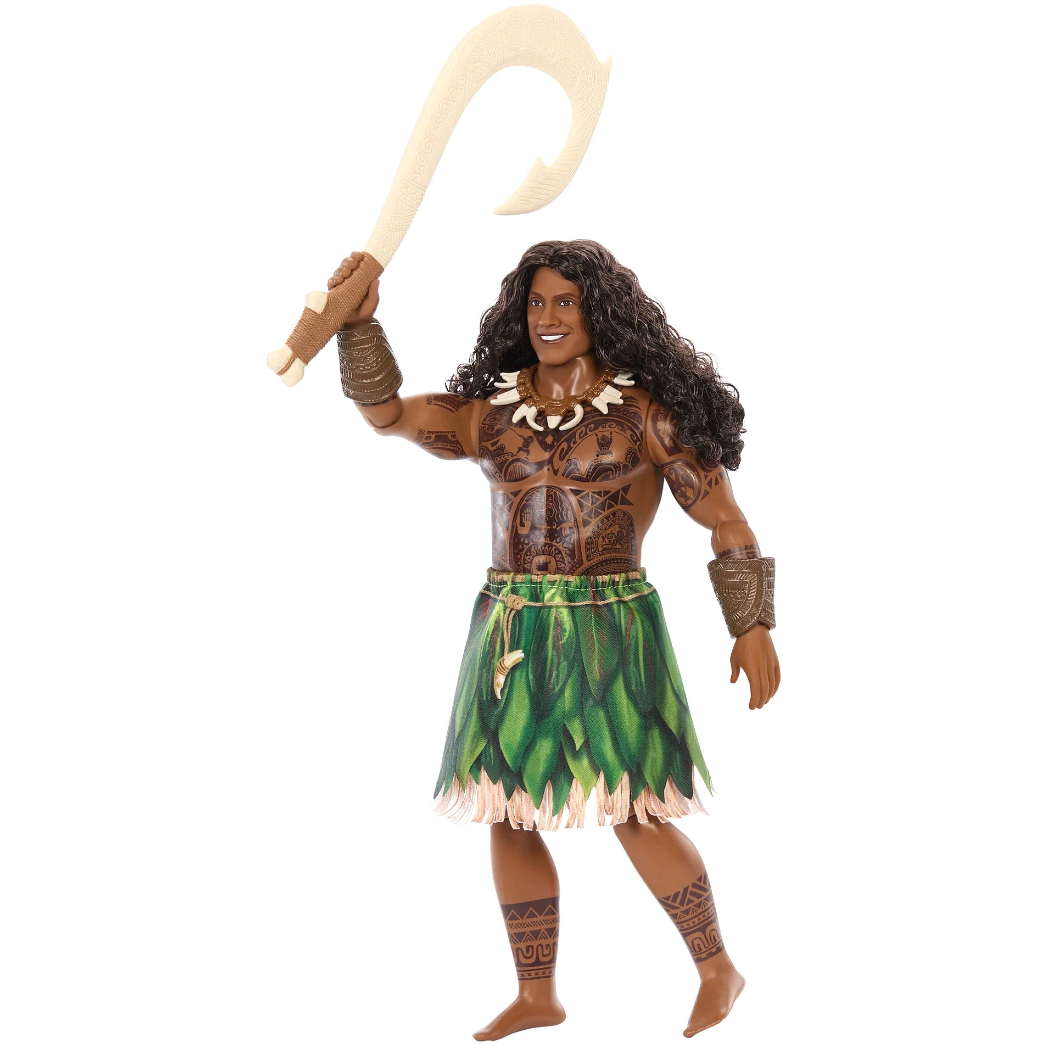 Disney - Moana Maui Doll with Removable Fashion & 4 Accessories Inspired by Live Action Movie - Mattel