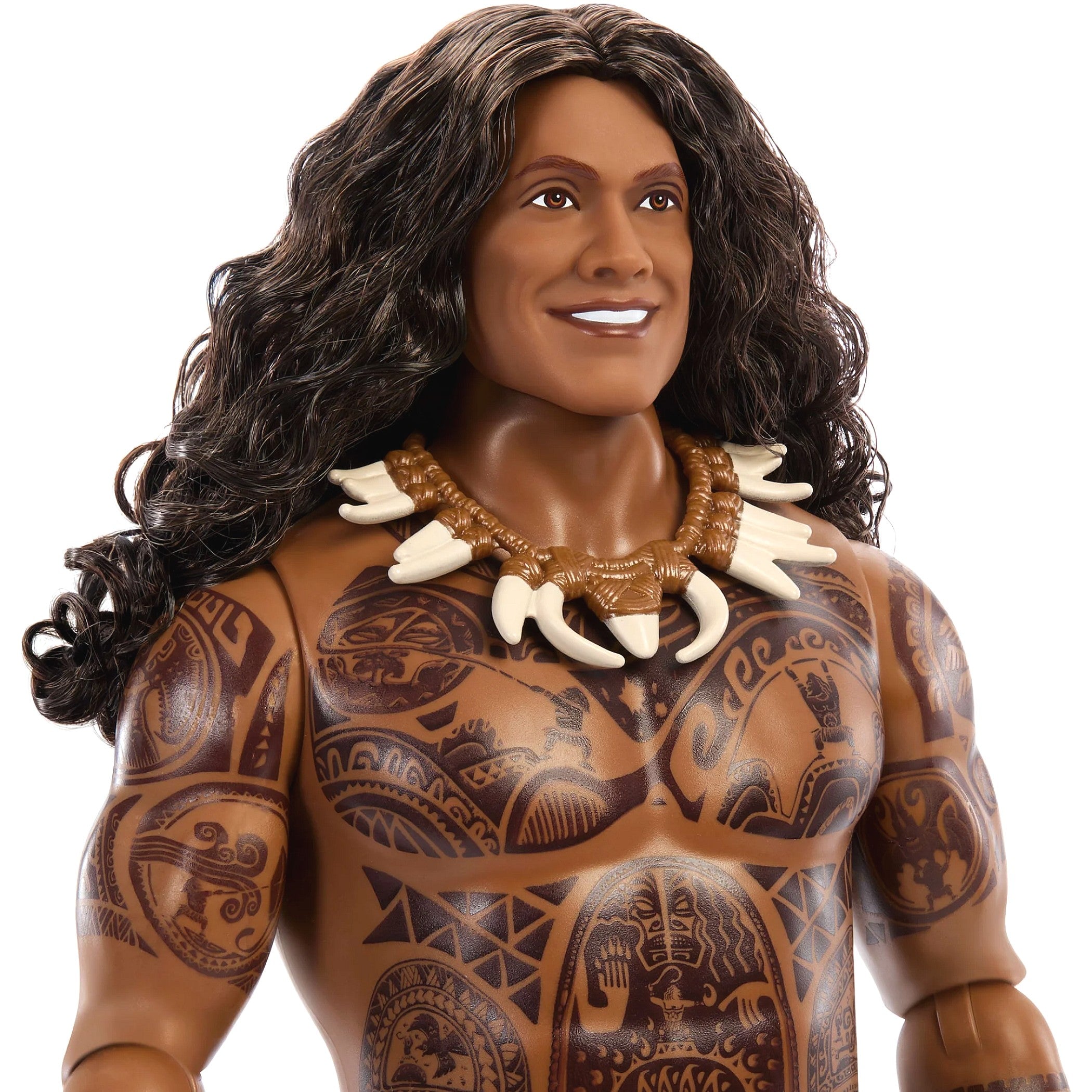 Disney - Moana Maui Doll with Removable Fashion & 4 Accessories Inspired by Live Action Movie - Mattel