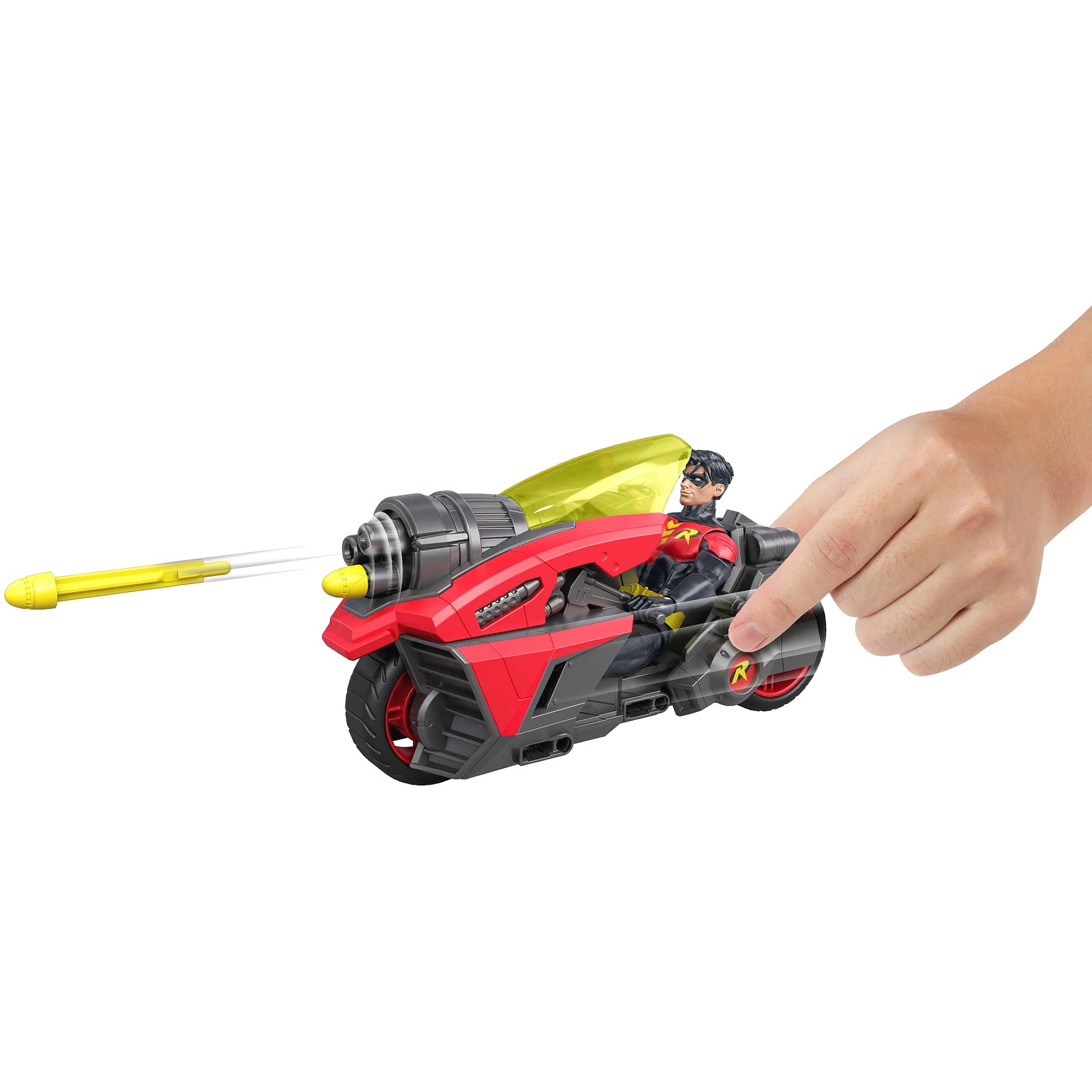 DC - Premier 6.5 Inch Action Figure - Robin Cycle with Projectile Launch - Mattel