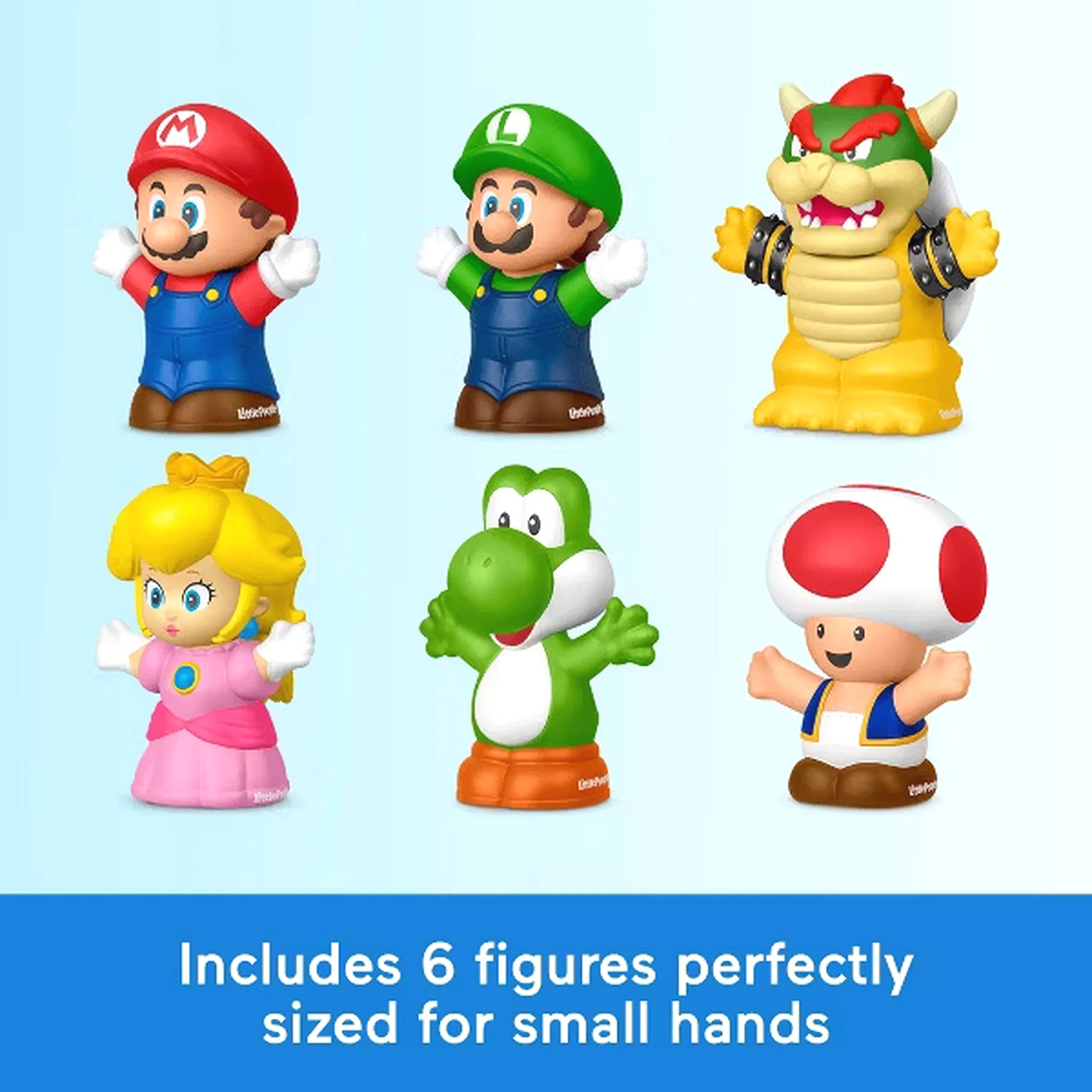 Fisher-Price - Little People My Mario Figure 6-Pack - Mattel