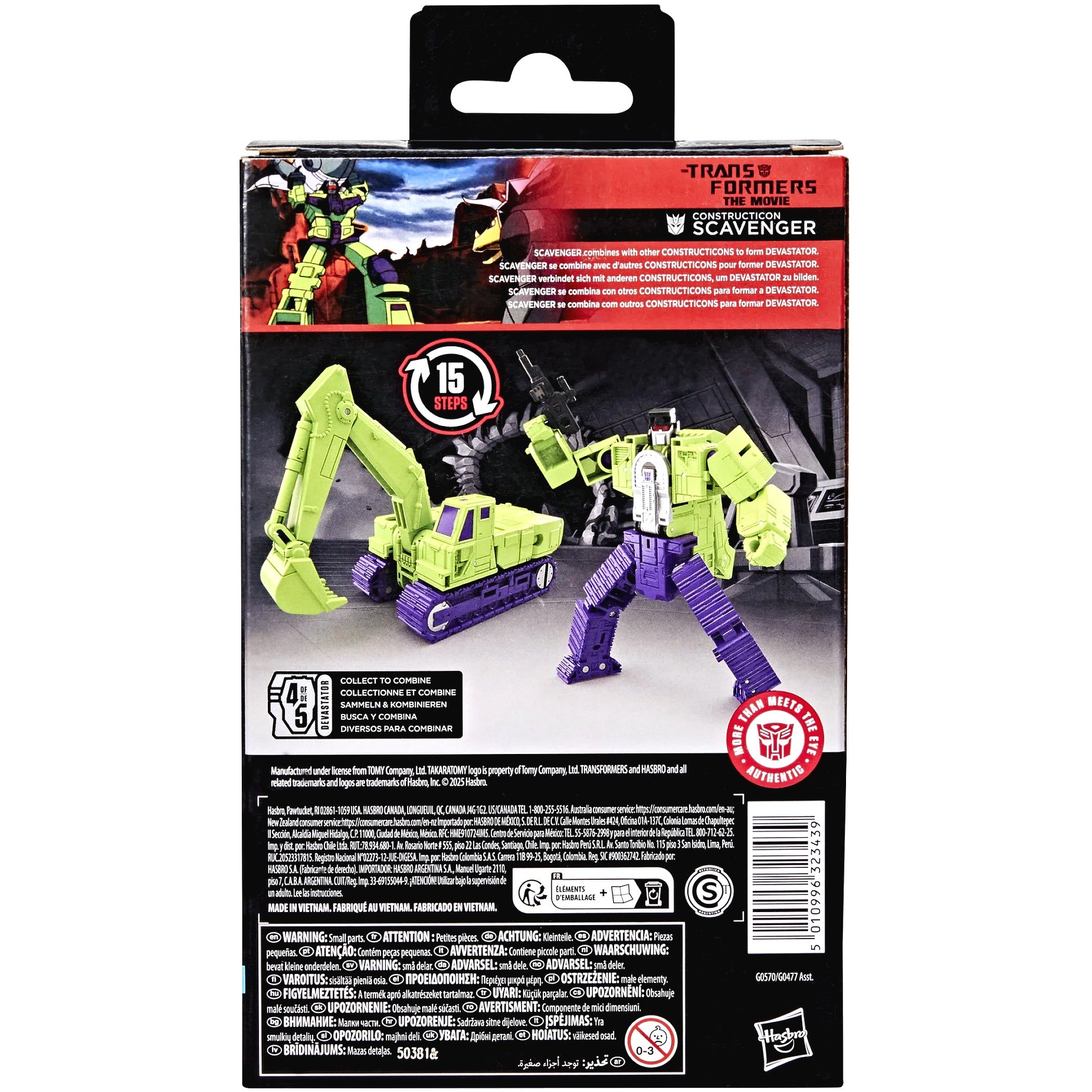 Transformers - Studio Series Deluxe Class The Transformers: The Movie Constructicon Scavenger - Hasbro