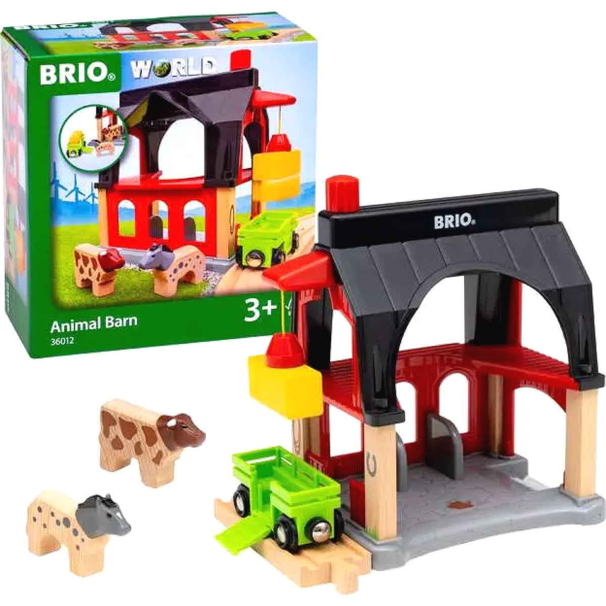 BRIO World - Animal Barn Set 6 Pieces