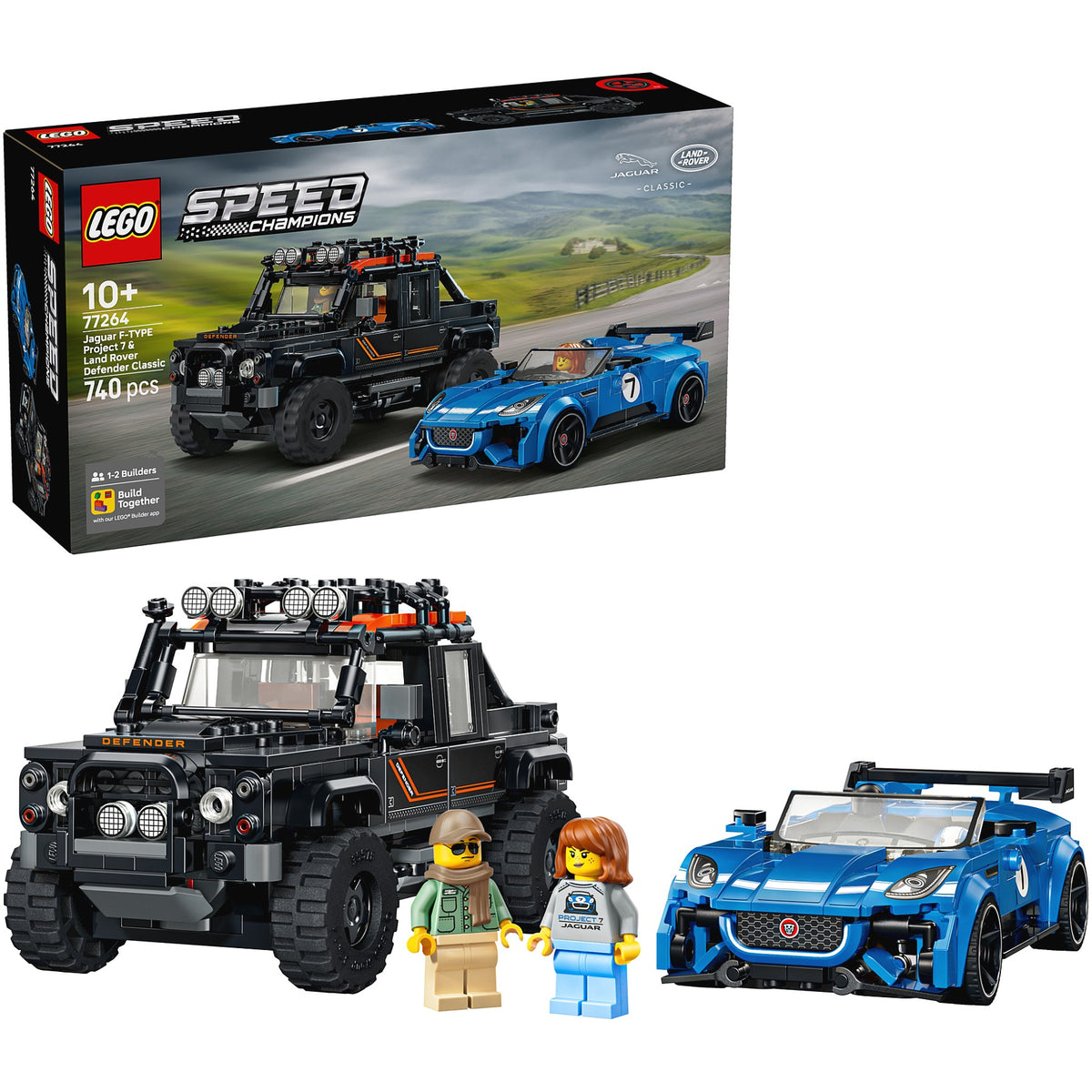 LEGO® 77264 Jaguar Project 7 & Land Rover Defender - Speed Champions