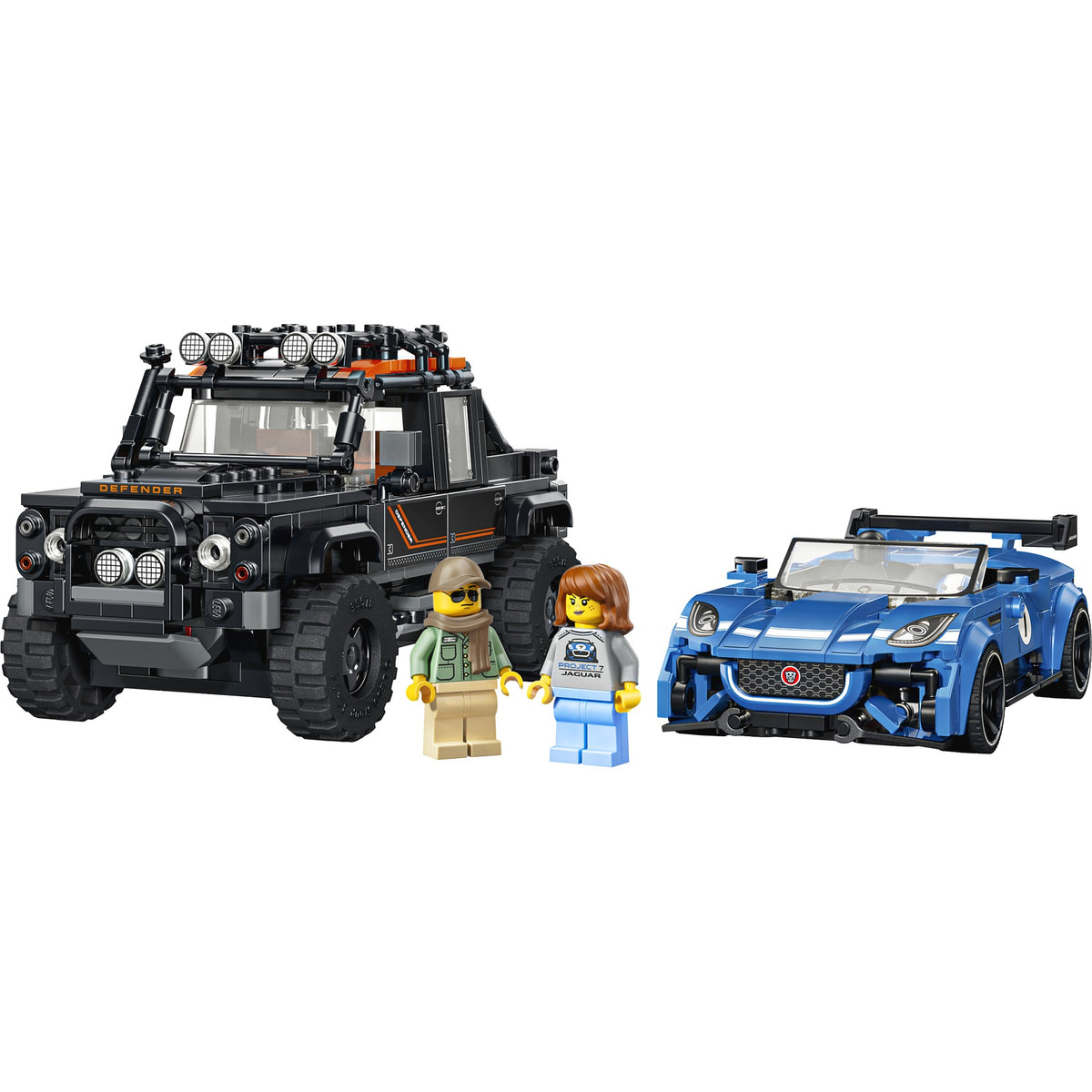 LEGO® 77264 Jaguar Project 7 & Land Rover Defender - Speed Champions
